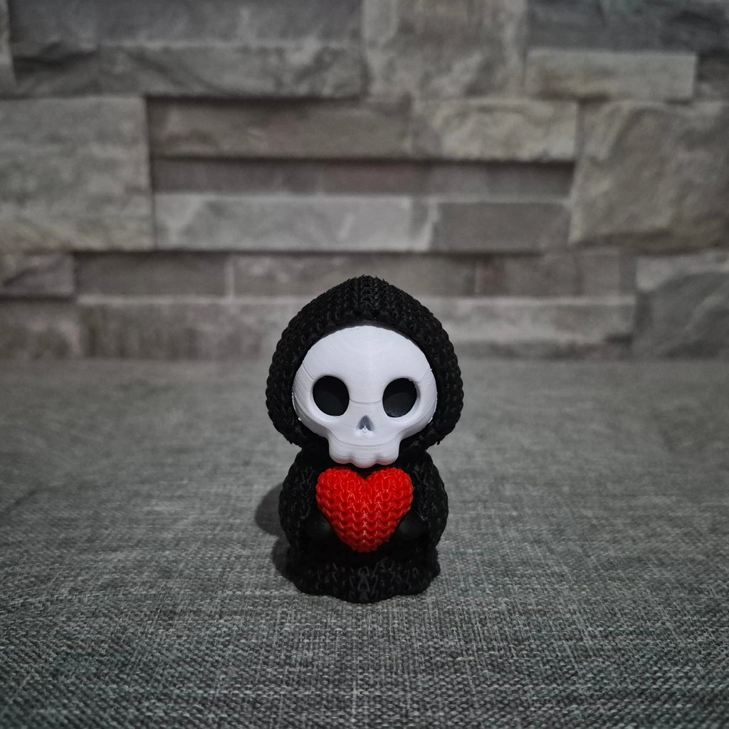 Décoration Squelette Cœur Tricot 3D – Figurine Halloween & Saint-Valentin | Bandji3D Bandji3D