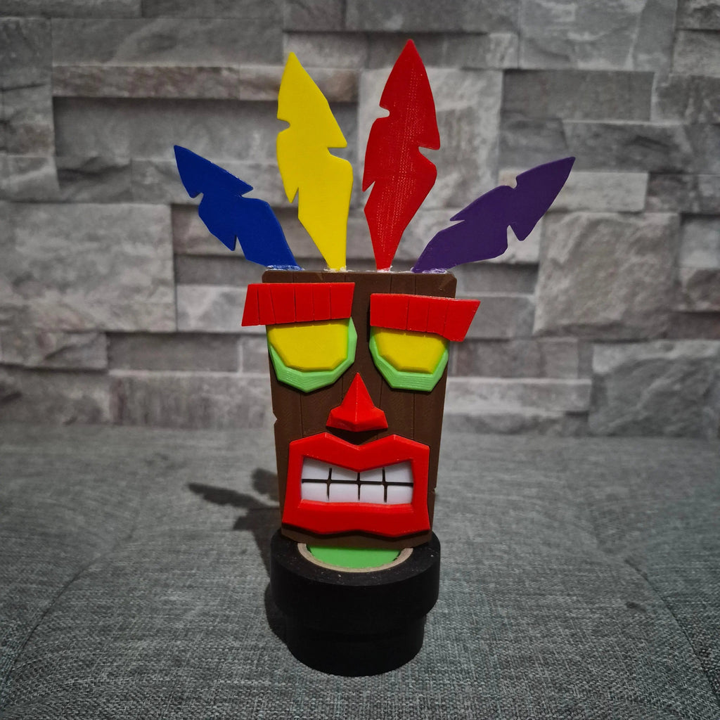 Masque Aku Aku 3D – Figurine Crash Bandicoot | Bandji3D Bandji3D