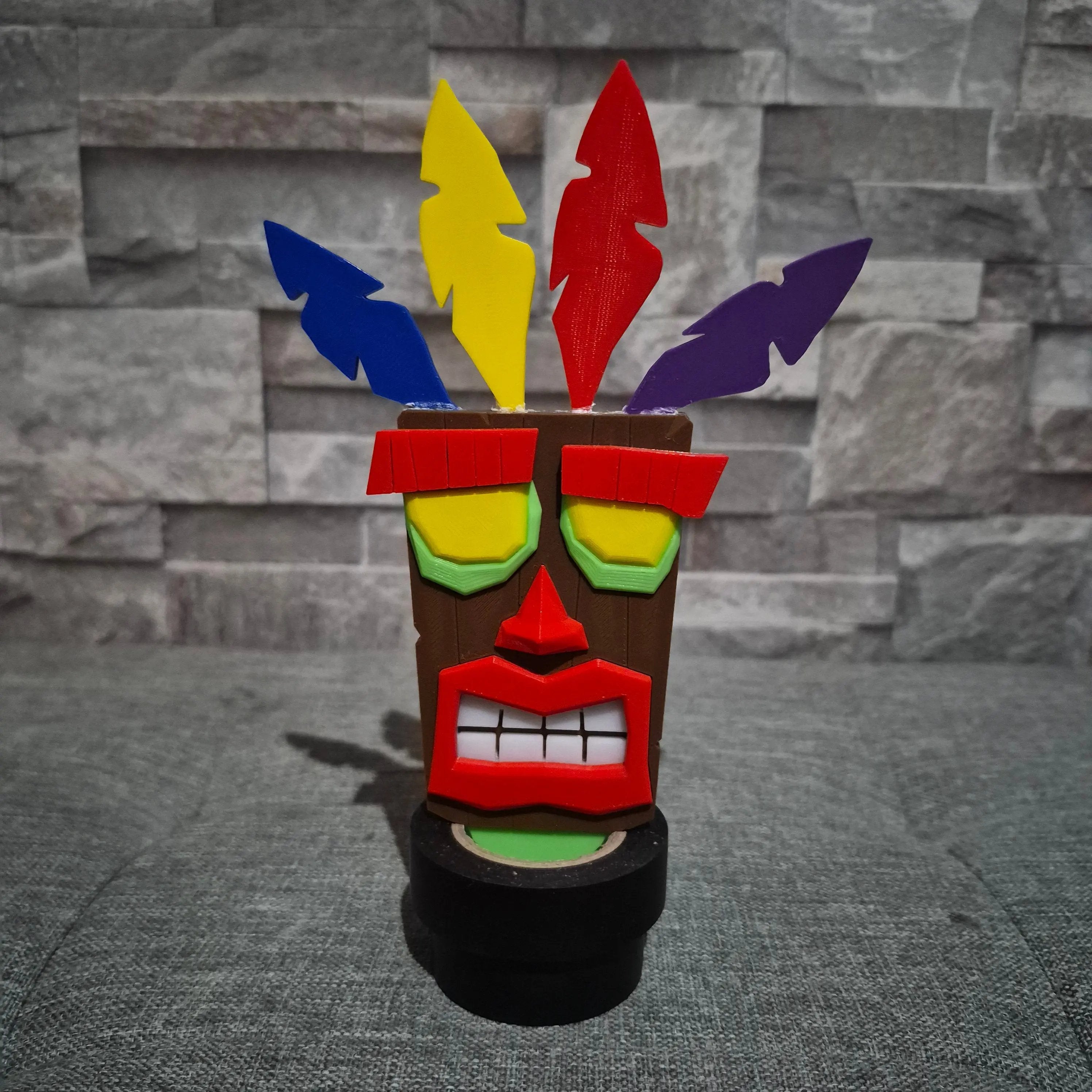 Masque Aku Aku 3D – Figurine Crash Bandicoot | Bandji3D Bandji3D