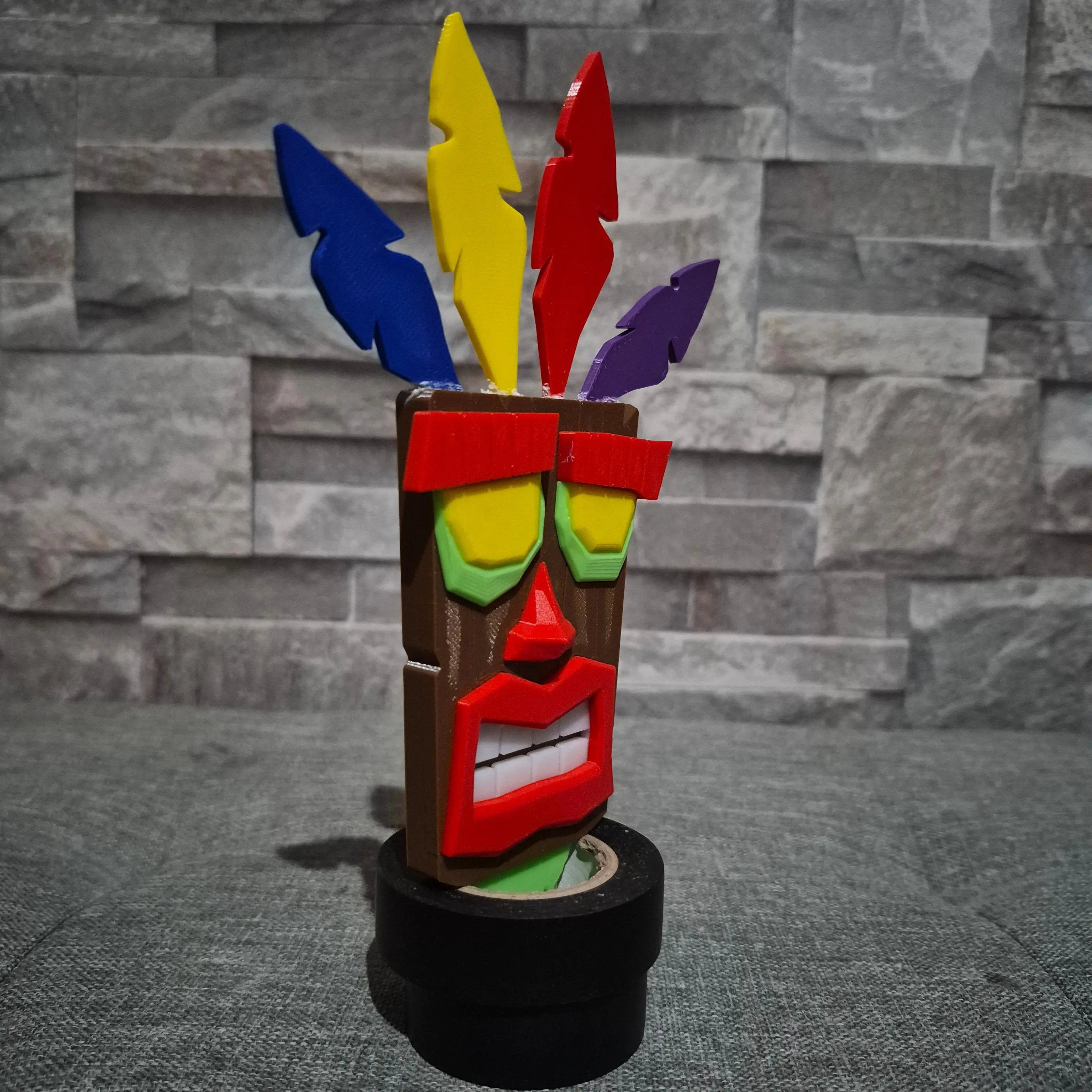 Masque Aku Aku 3D – Figurine Crash Bandicoot | Bandji3D Bandji3D