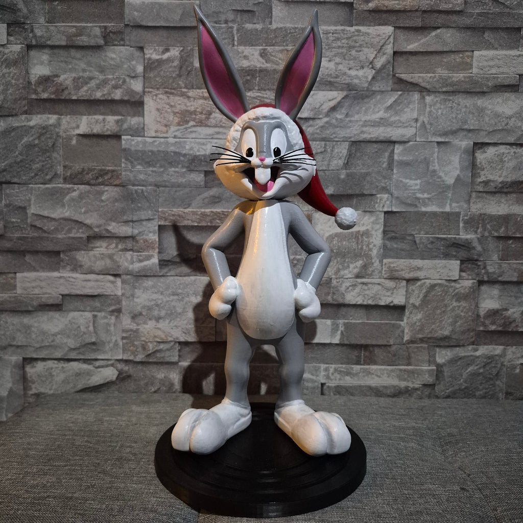 Figurine cartoon de Noël streetwear 3D personnalisable – Statue déco pop art 40 cm