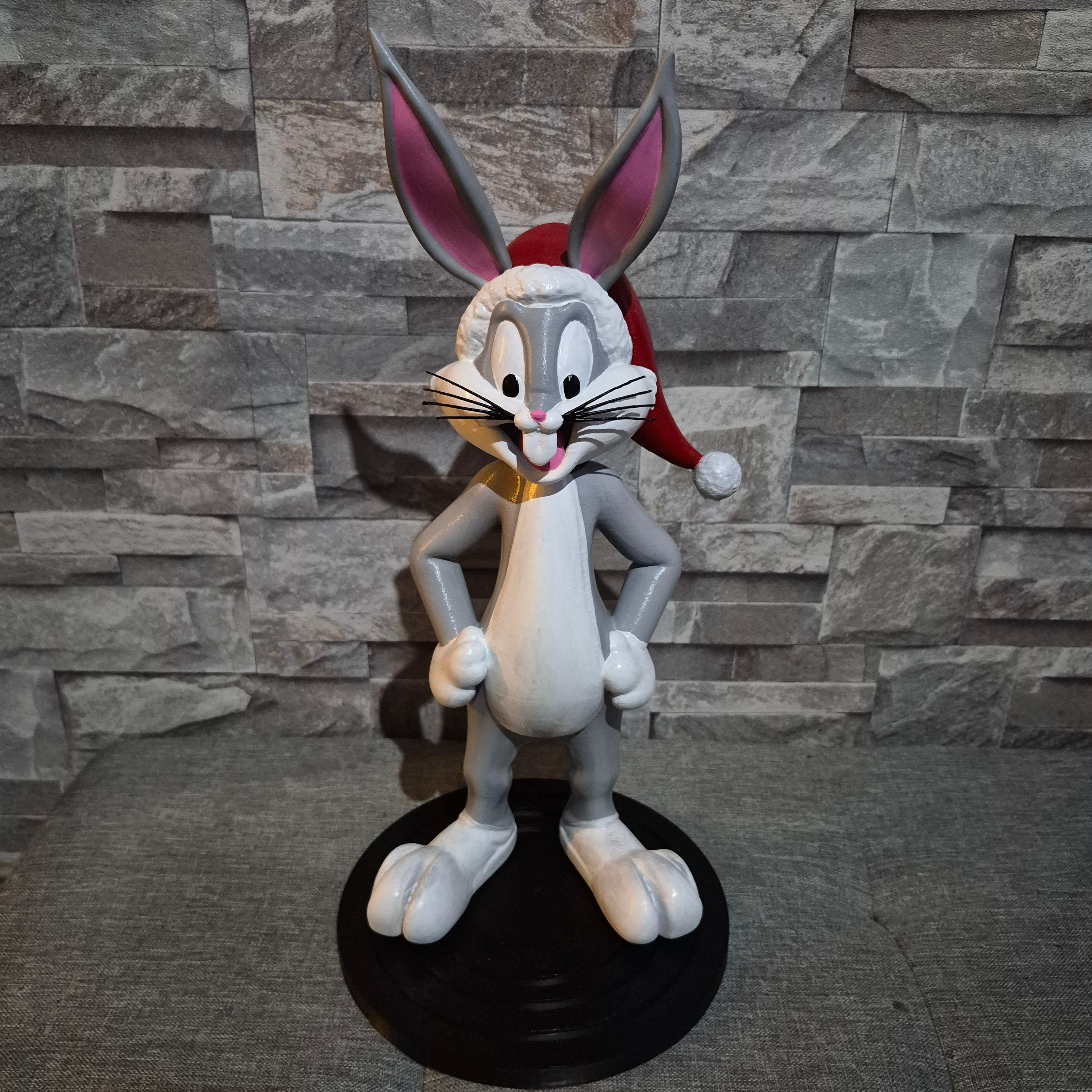 Figurine cartoon de Noël streetwear 3D personnalisable – Statue déco pop art 40 cm