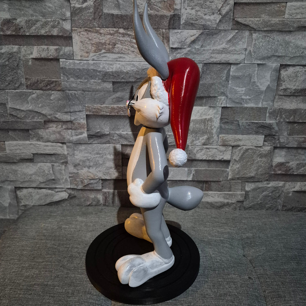 Figurine cartoon de Noël streetwear 3D personnalisable – Statue déco pop art 40 cm