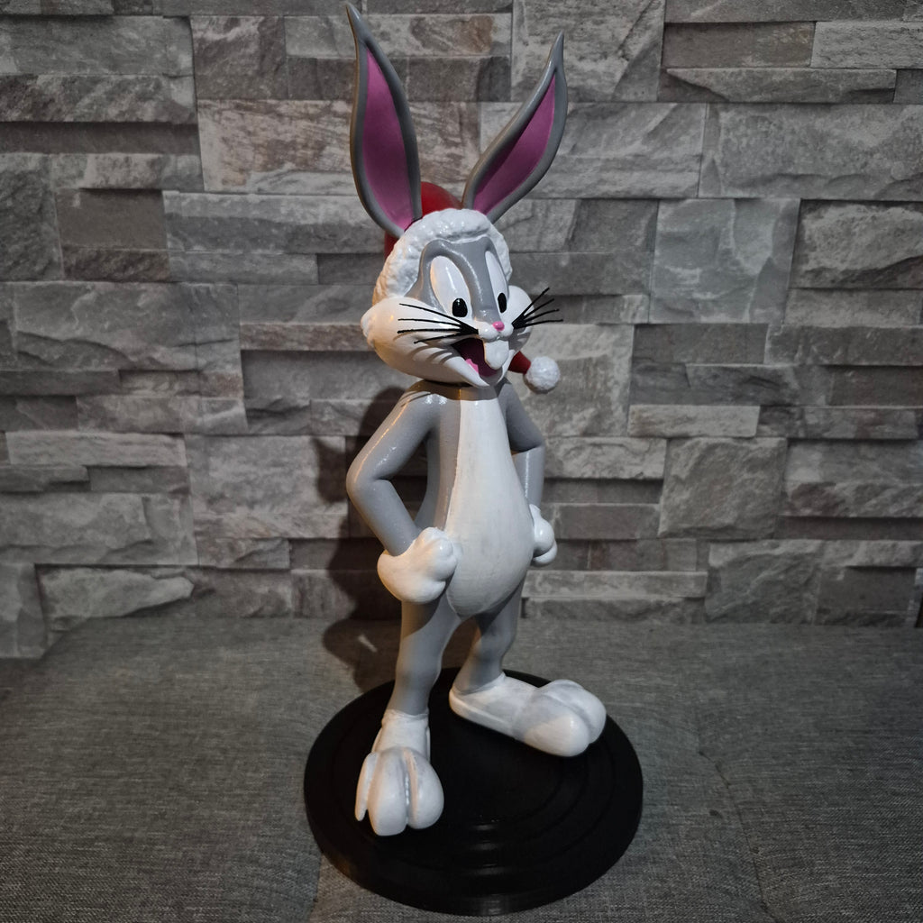 Figurine cartoon de Noël streetwear 3D personnalisable – Statue déco pop art 40 cm