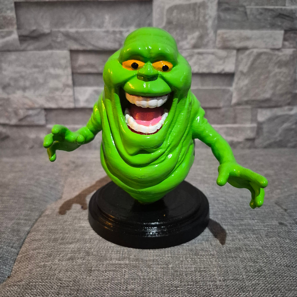 Figurine fantôme cartoon 3D peinte à la main – Déco geek verte 15 cm / 24 cm