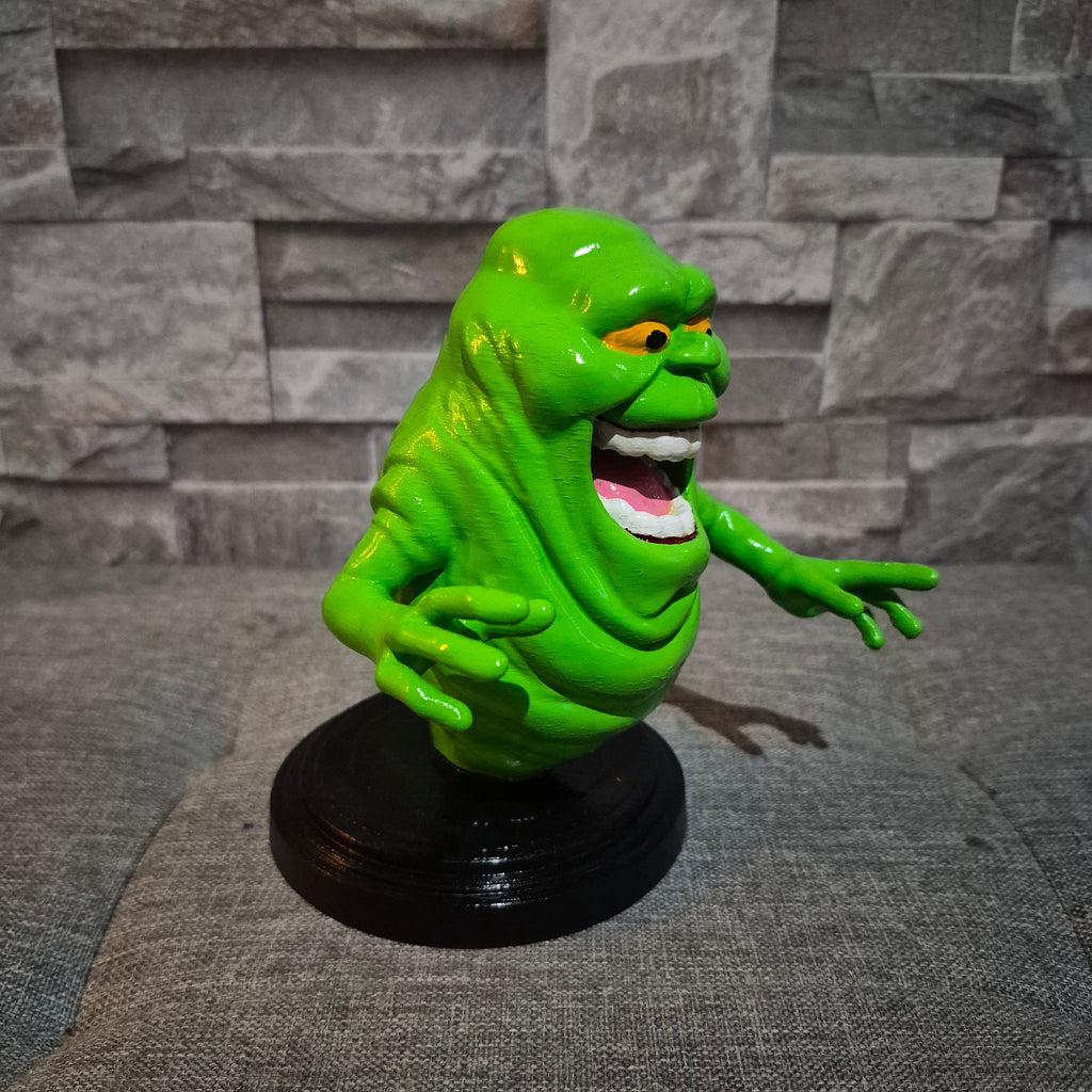 Figurine fantôme cartoon 3D peinte à la main – Déco geek verte 15 cm / 24 cm