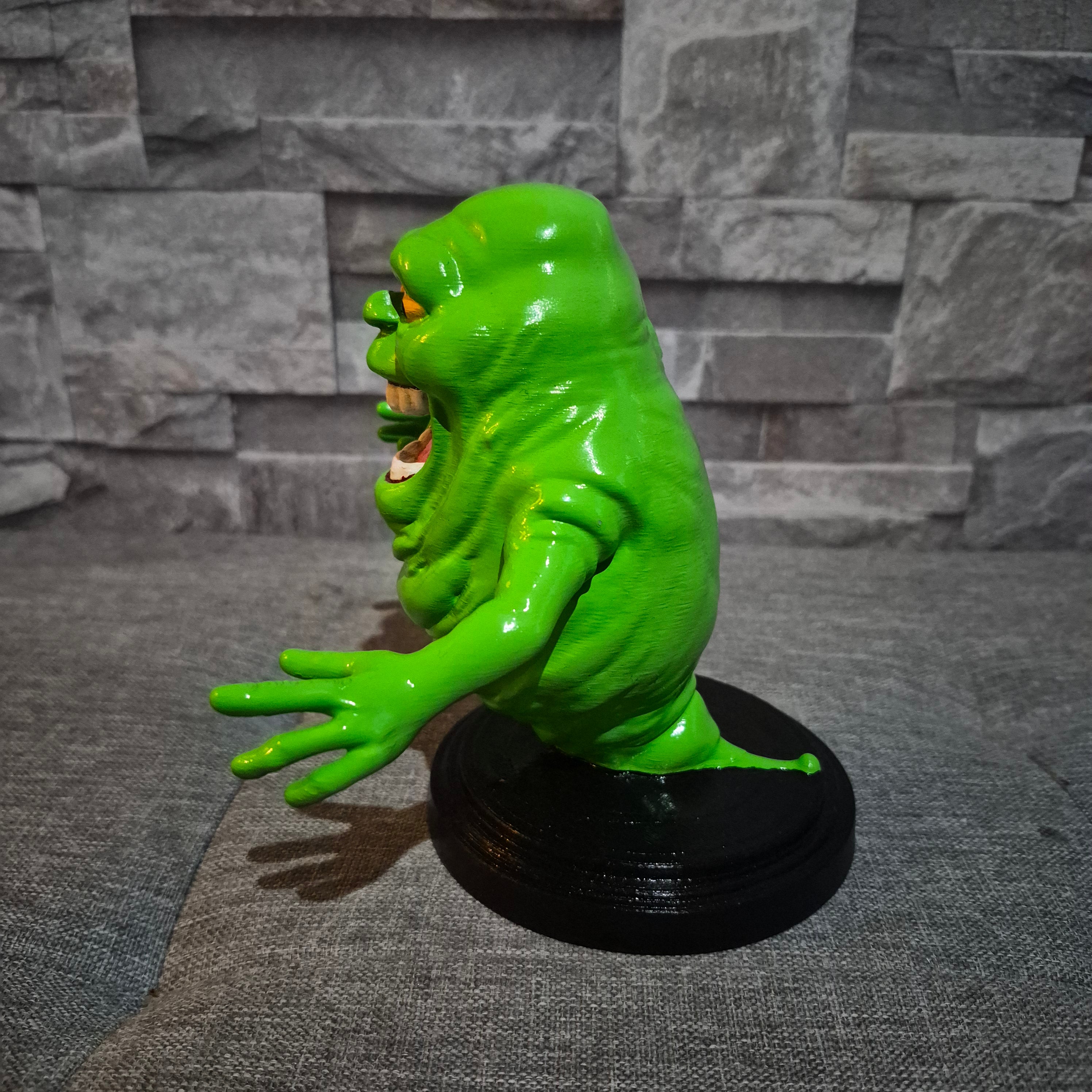 Figurine fantôme cartoon 3D peinte à la main – Déco geek verte 15 cm / 24 cm