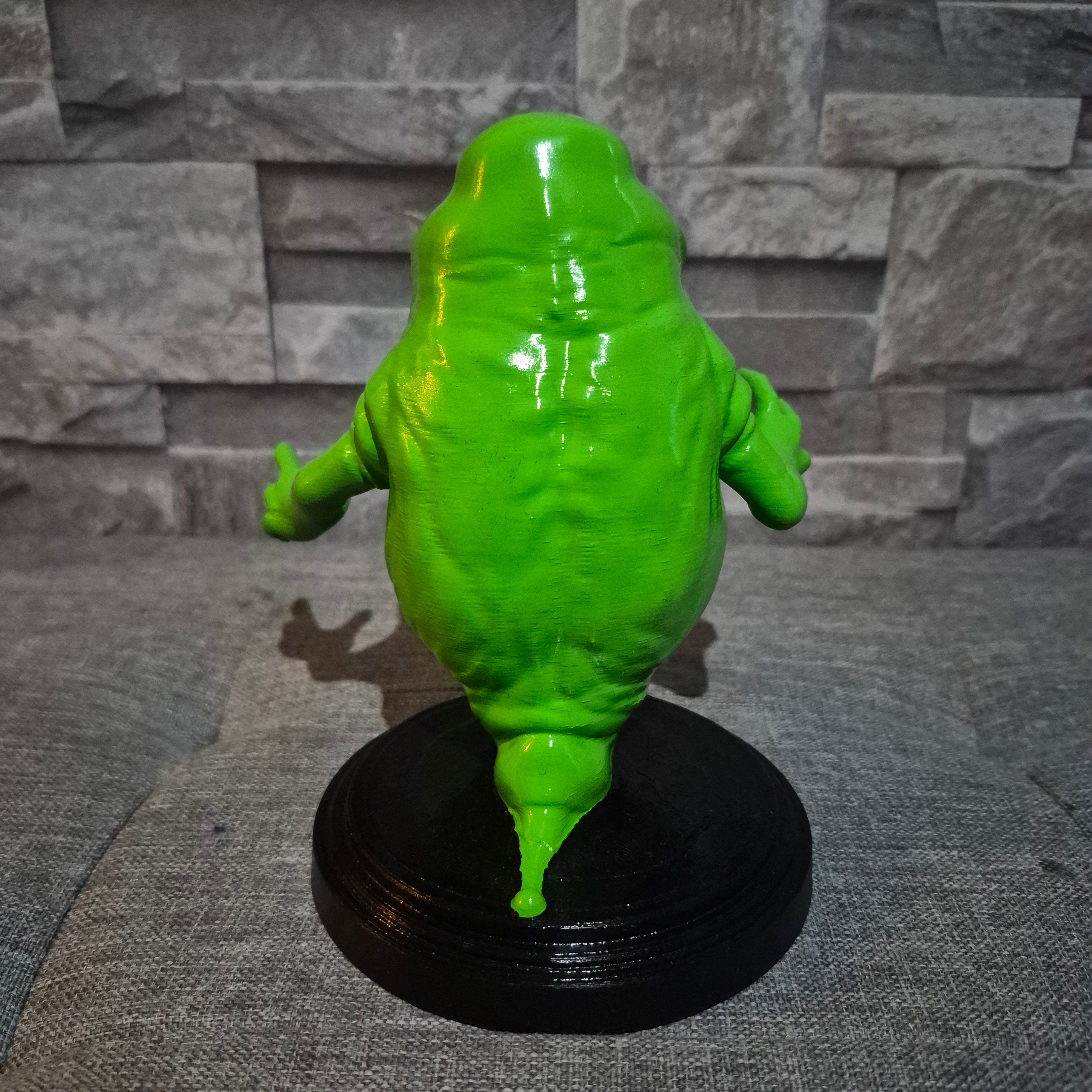Figurine fantôme cartoon 3D peinte à la main – Déco geek verte 15 cm / 24 cm