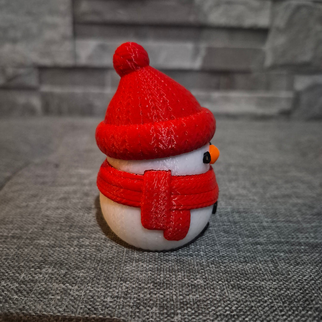 Bonhomme de Neige effet tricot – Décoration Hiver & Noël