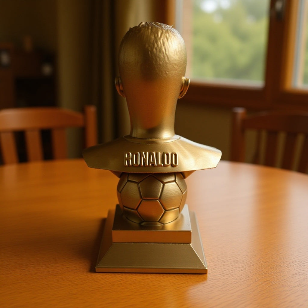 Buste 3D Football Moderne – Statue décorative style champion personnalisable