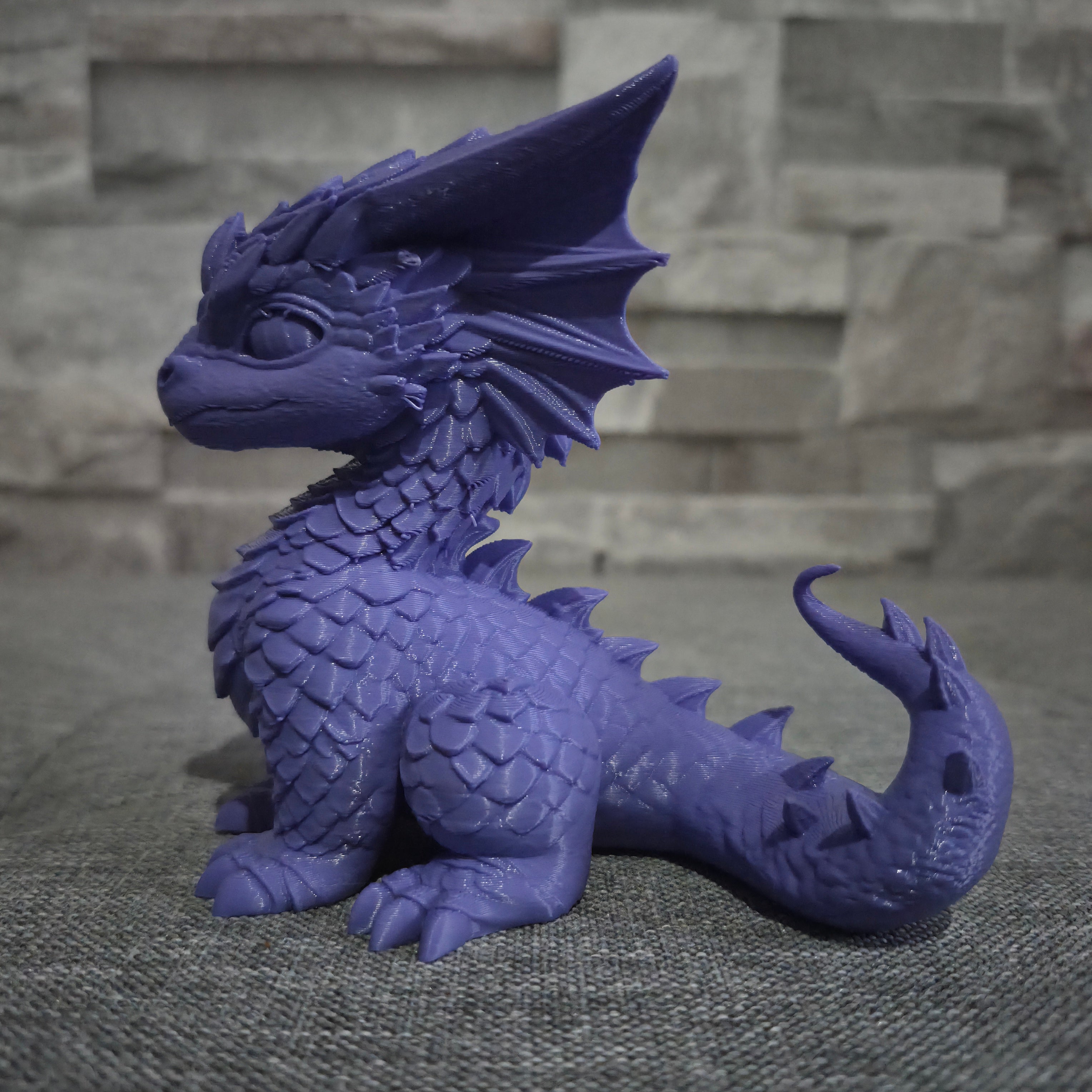 Figurine dragon imprimée en 3D – Décoration fantasy – 15 et 24 cm