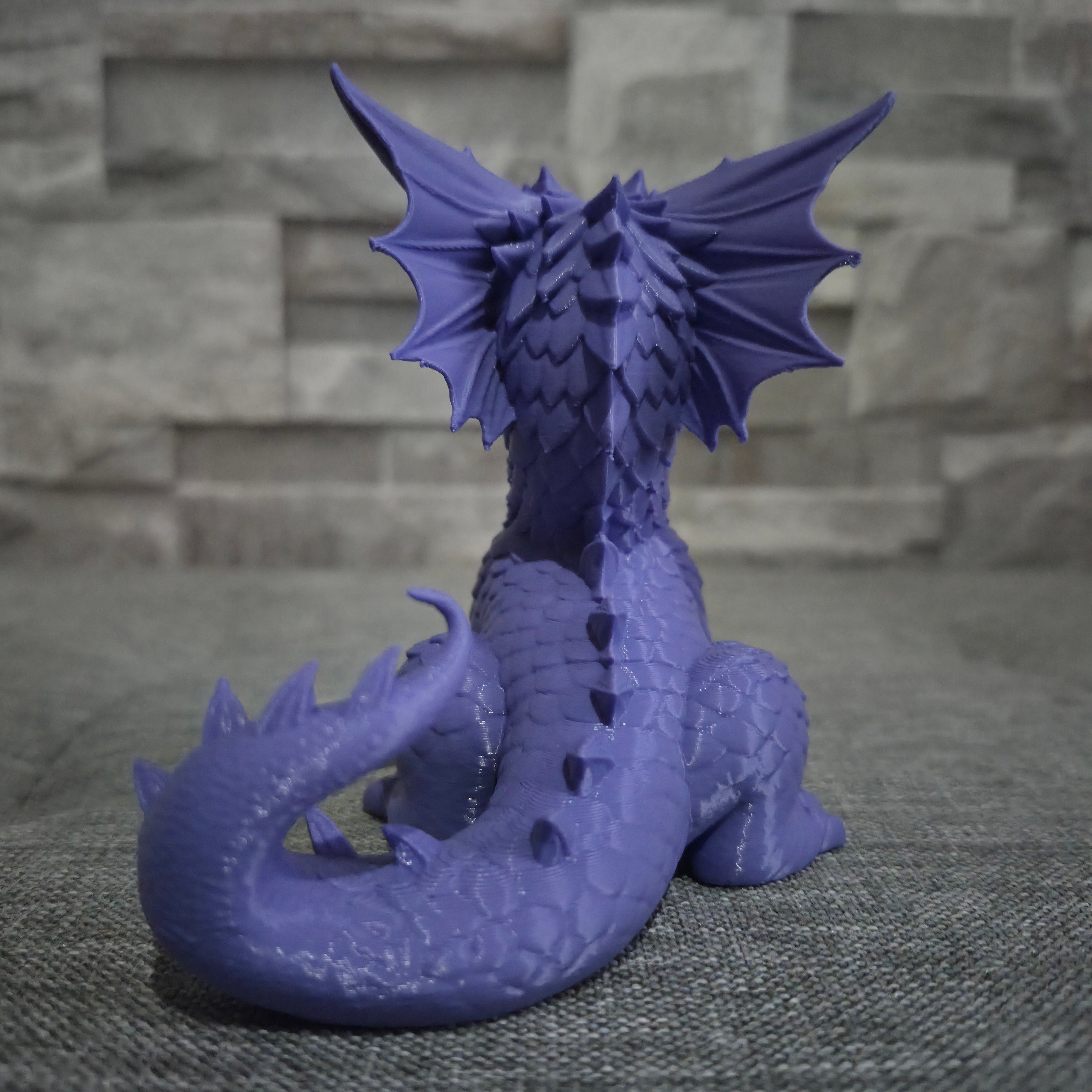 Figurine dragon imprimée en 3D – Décoration fantasy – 15 et 24 cm