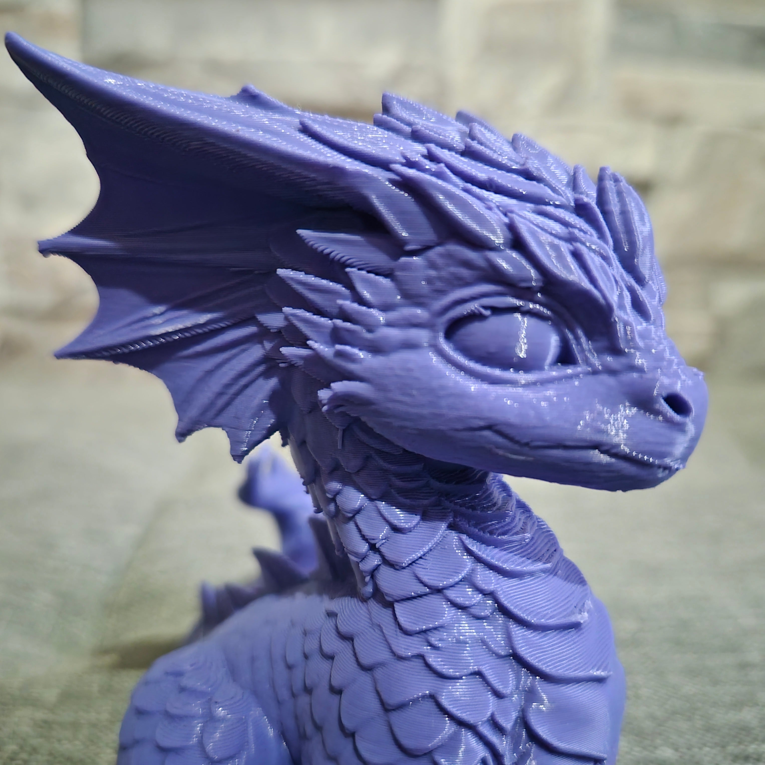 Figurine dragon imprimée en 3D – Décoration fantasy – 15 et 24 cm