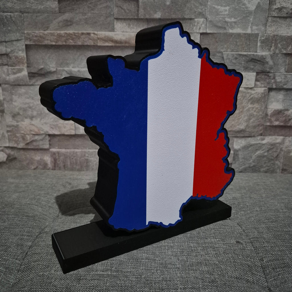 Logo lumineux drapeau France – Décoration LED personnalisée