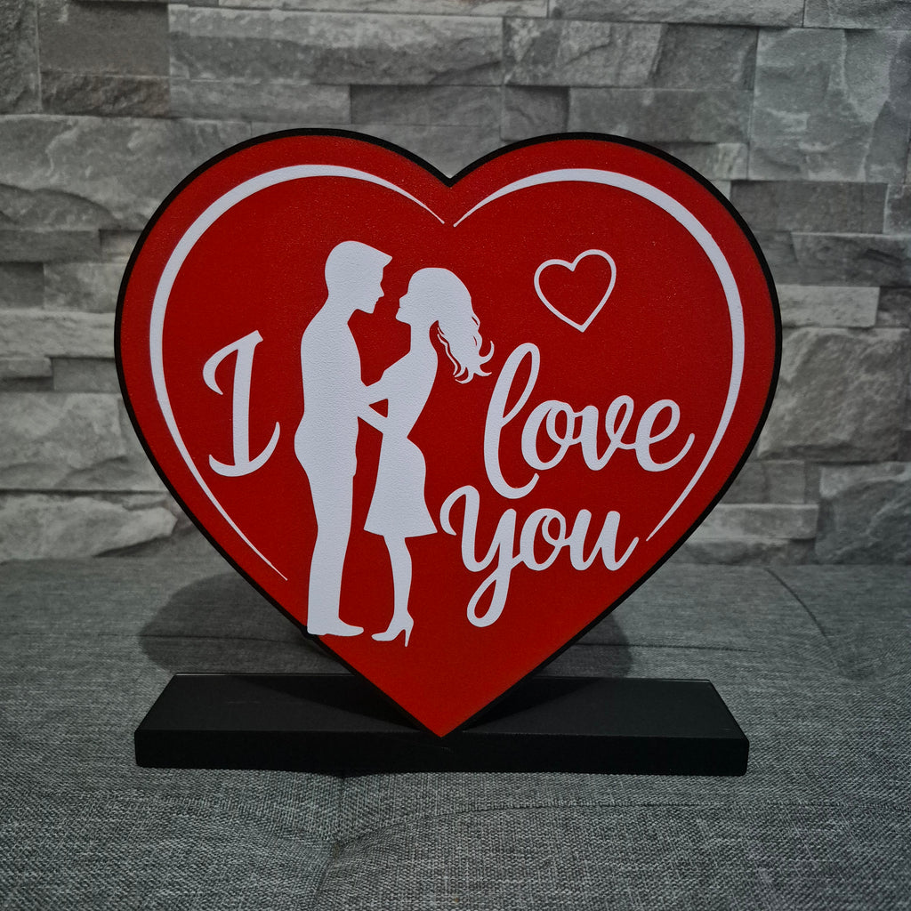 Light-up heart logo “I Love You” – Valentine's Day LED decoration
