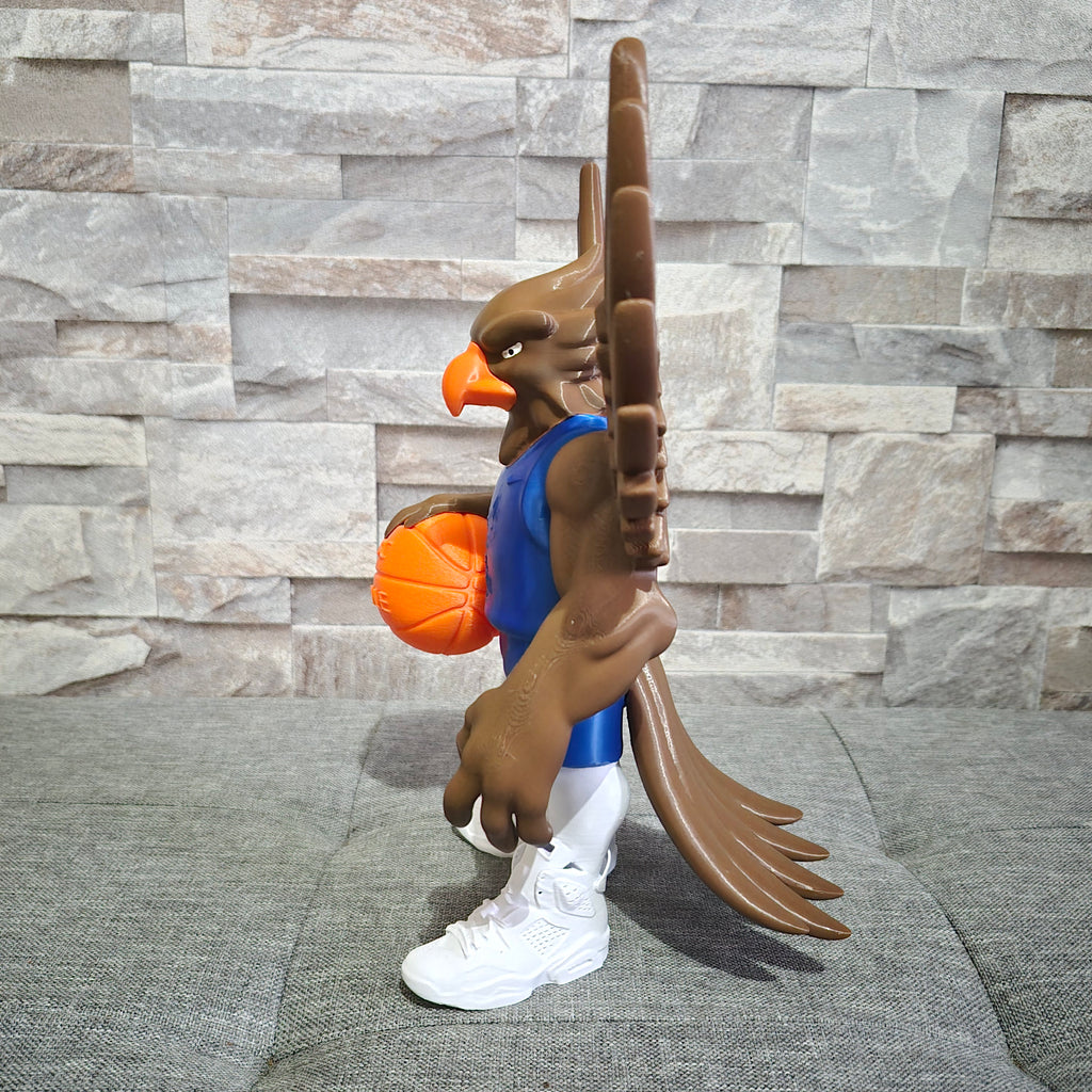 Figurine Blue Phoenix – Mascotte Basketball décorative – Figurine sport en impression 3D