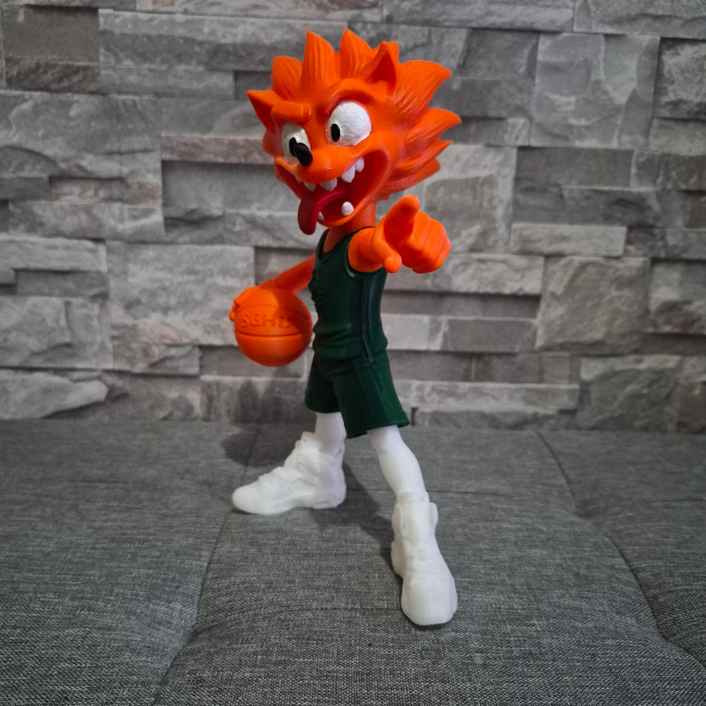 Figurine Mascotte Basketball SGHB – Figurine décorative sport – Impression 3D