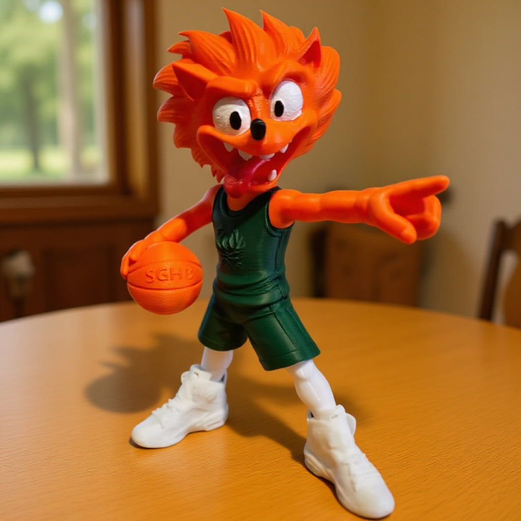 Figurine Mascotte Basketball SGHB – Figurine décorative sport – Impression 3D