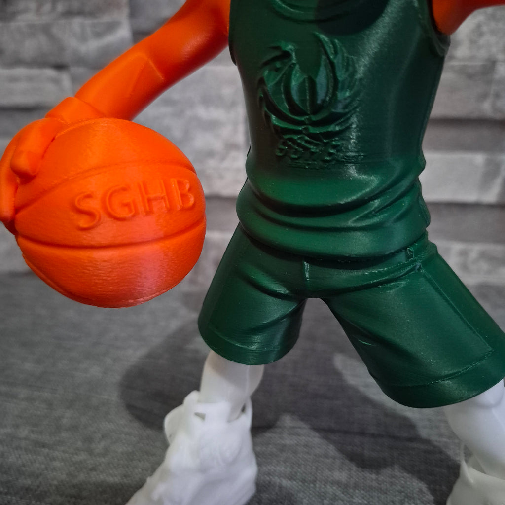 Figurine Mascotte Basketball SGHB – Figurine décorative sport – Impression 3D
