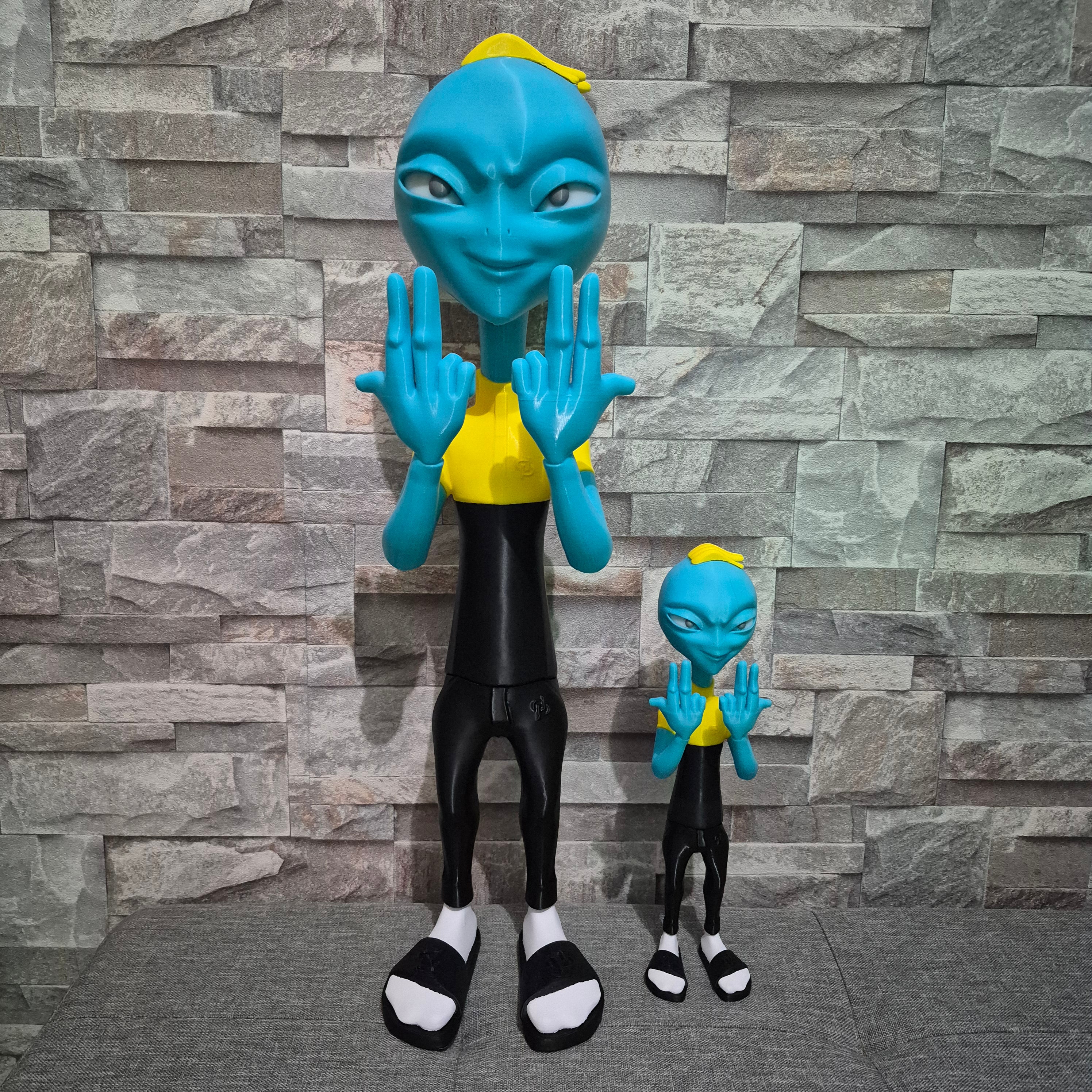 Figurine décorative JUL l’OVNI – Extraterrestre design en impression 3D – Déco originale et urbaine