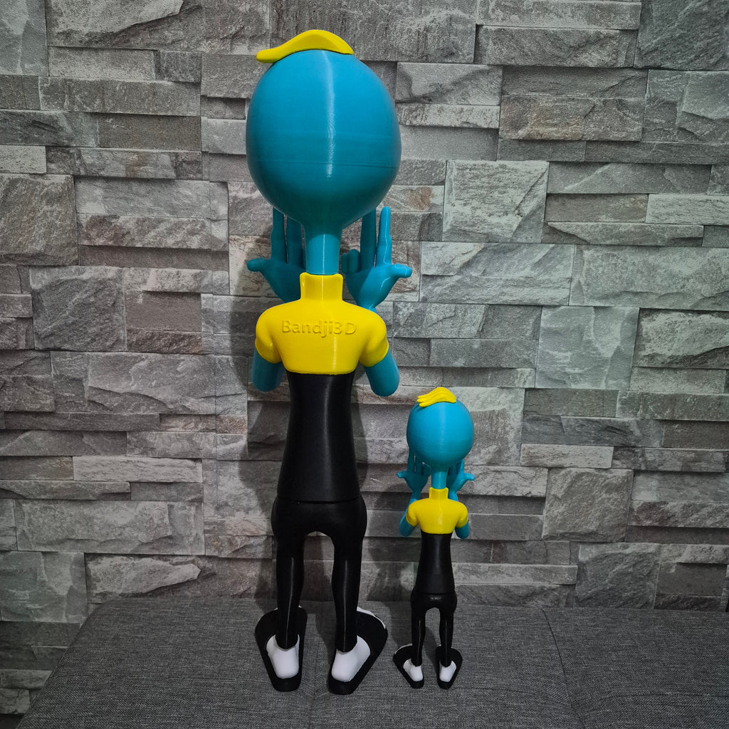 Figurine décorative JUL l’OVNI – Extraterrestre design en impression 3D – Déco originale et urbaine