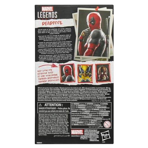 Marvel Legends Series Deadpool &amp; Wolverine, Deadpool Collectible Figure for Adults
