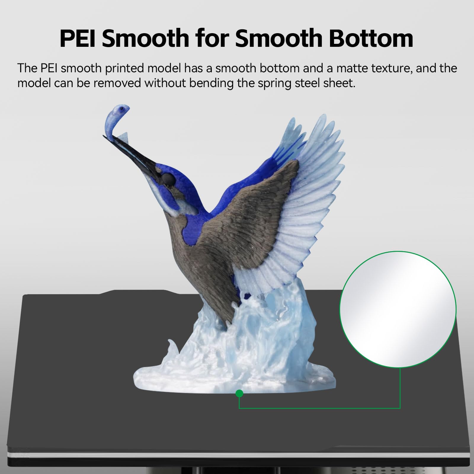 UniTak3D A1 Mini PEI Build Plate Plaque de Construction 184x184mm Plate-forme d'impression Flexible Spring Steel Sheet Smooth/Textured PEI ONLY Compatible with Bambu Lab A1 Mini Imprimante 3D