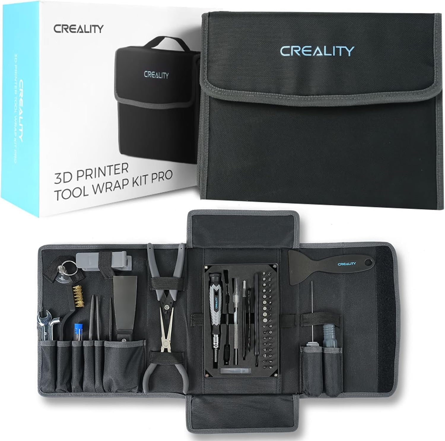 Creality Kit d'outils pour Imprimante 3D, 74 Pièces, Ensemble d'assemblage