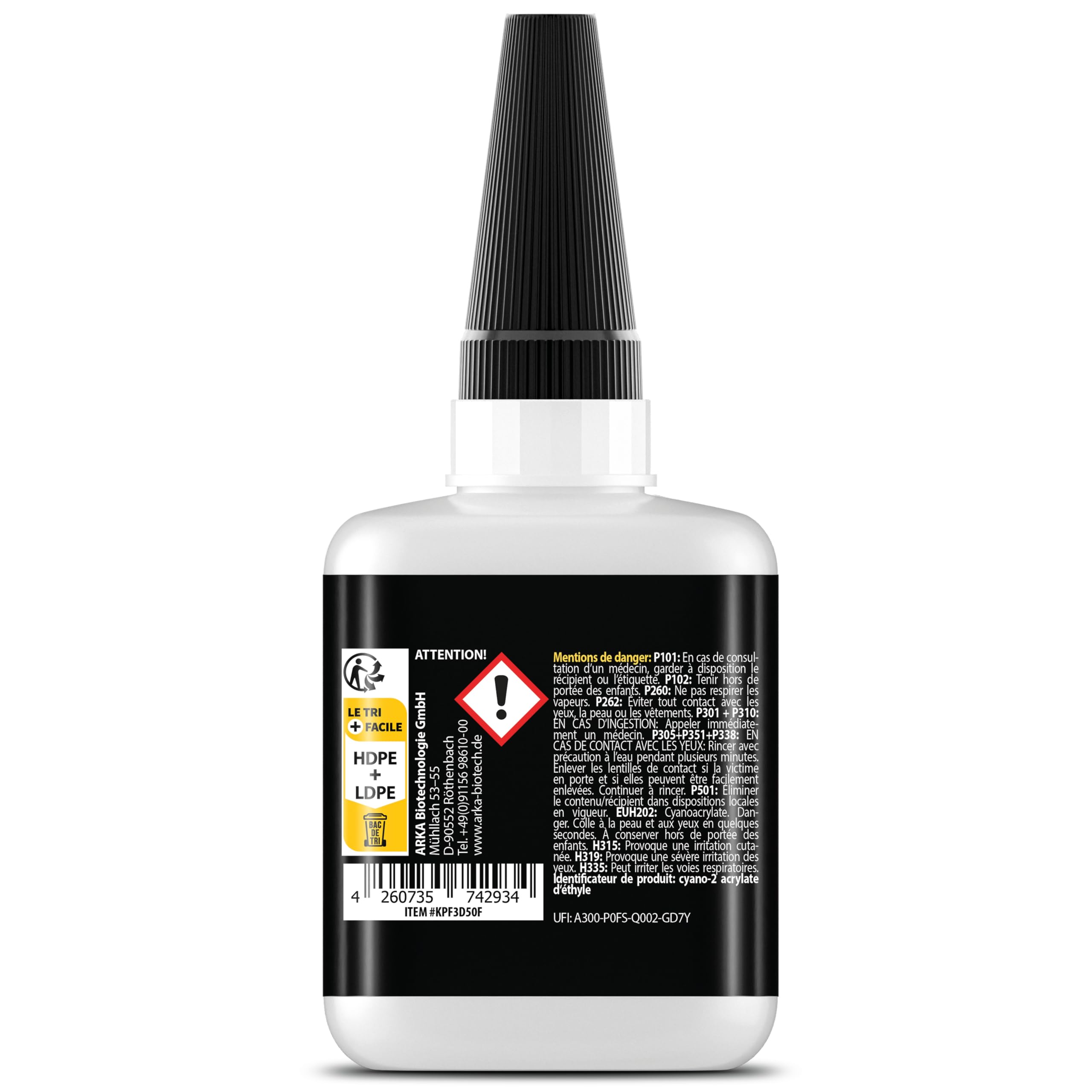 Colle liquide impression 3D extra forte 50 g – super glue XXL pour PLA, ABS, PETG, TPU & plus – fluide, transparente & résistante à l’eau/chaleur – aiguille anti-séchage – réparations précises