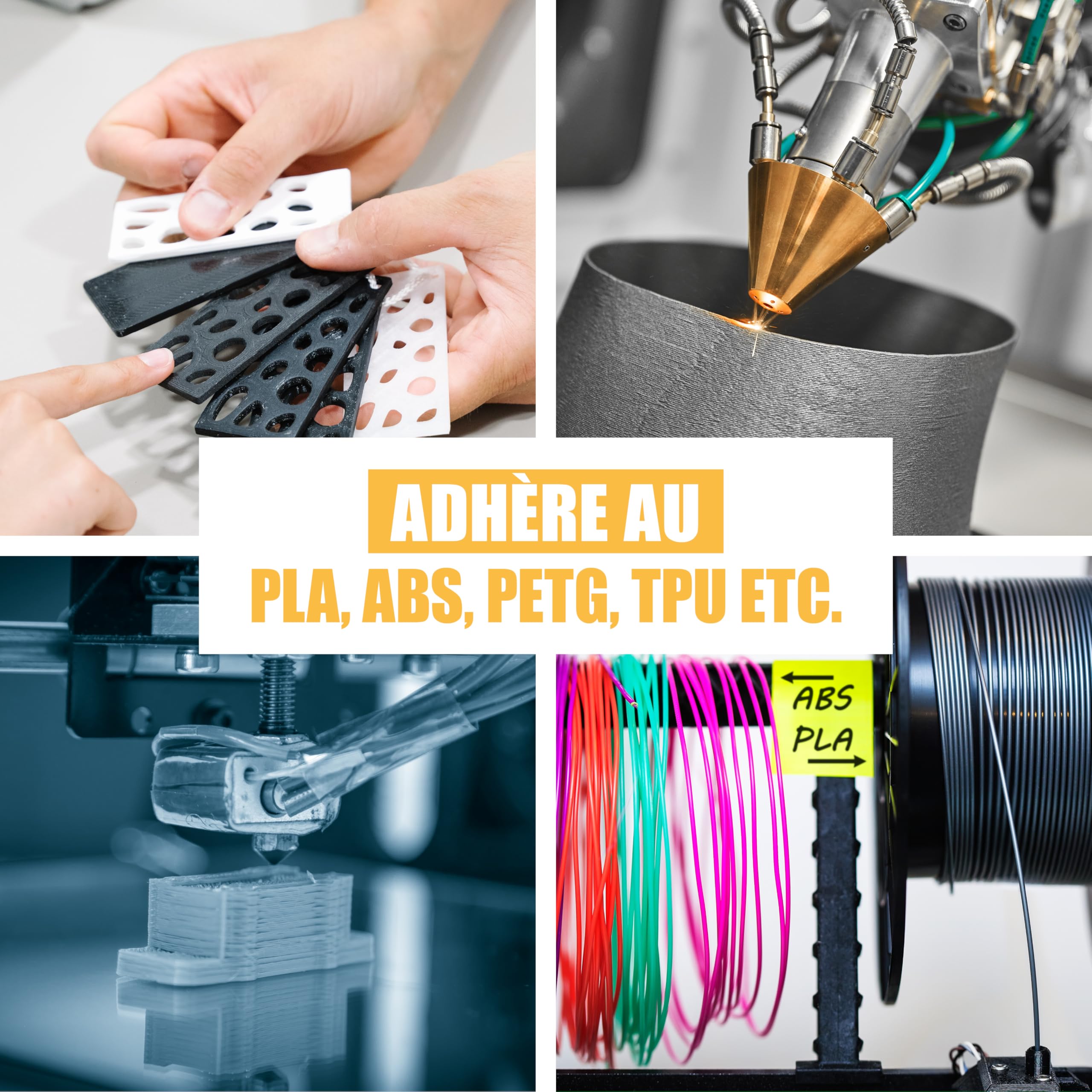 Colle liquide impression 3D extra forte 50 g – super glue XXL pour PLA, ABS, PETG, TPU & plus – fluide, transparente & résistante à l’eau/chaleur – aiguille anti-séchage – réparations précises