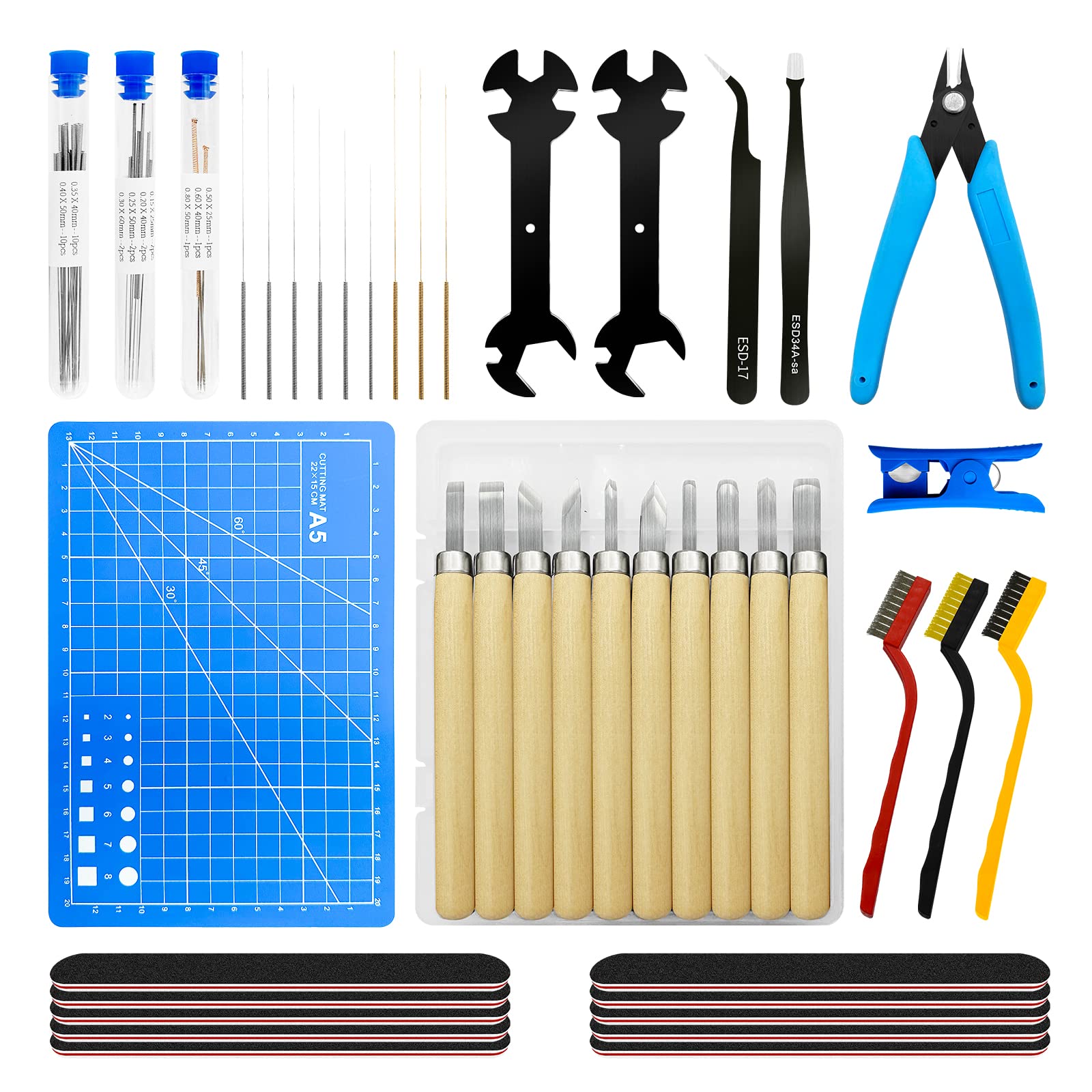 TIOPY 61Pcs Kit d'outils pour imprimante 3D