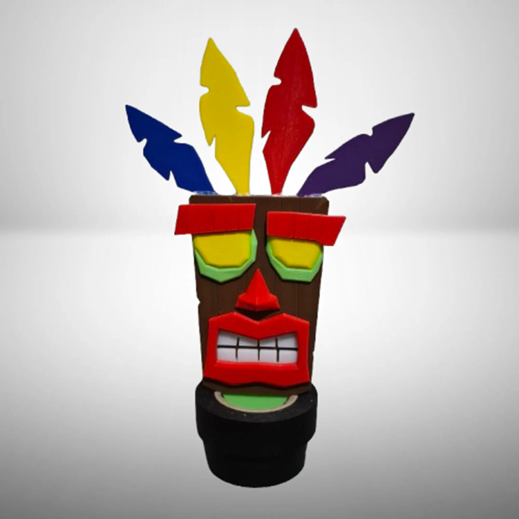 Masque Aku Aku 3D – Figurine Crash Bandicoot | Bandji3D Bandji3D