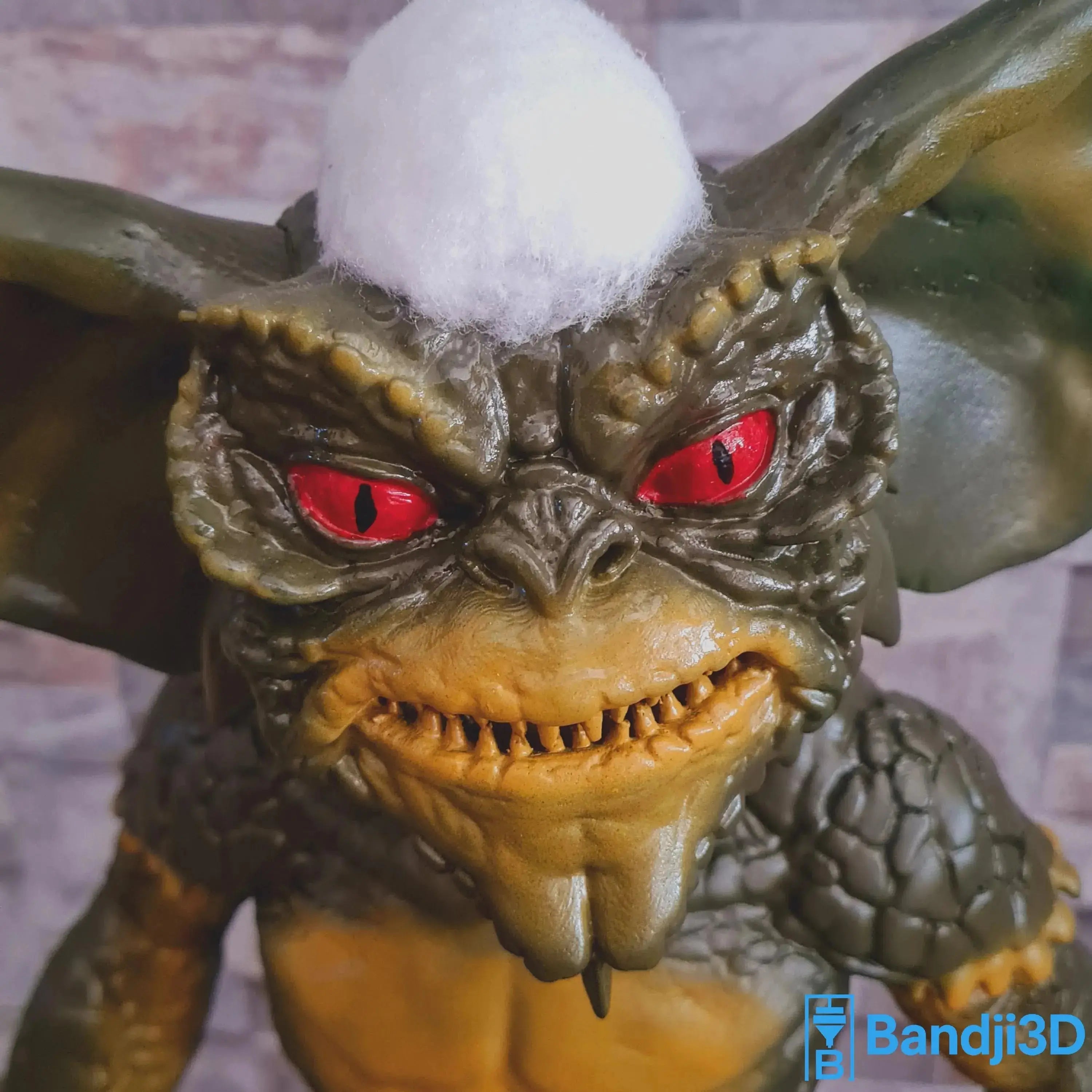Figurine Gremlins 3D 44 cm – Sculpture Cinéma Peinte à la Main | Bandji3D Bandji3D