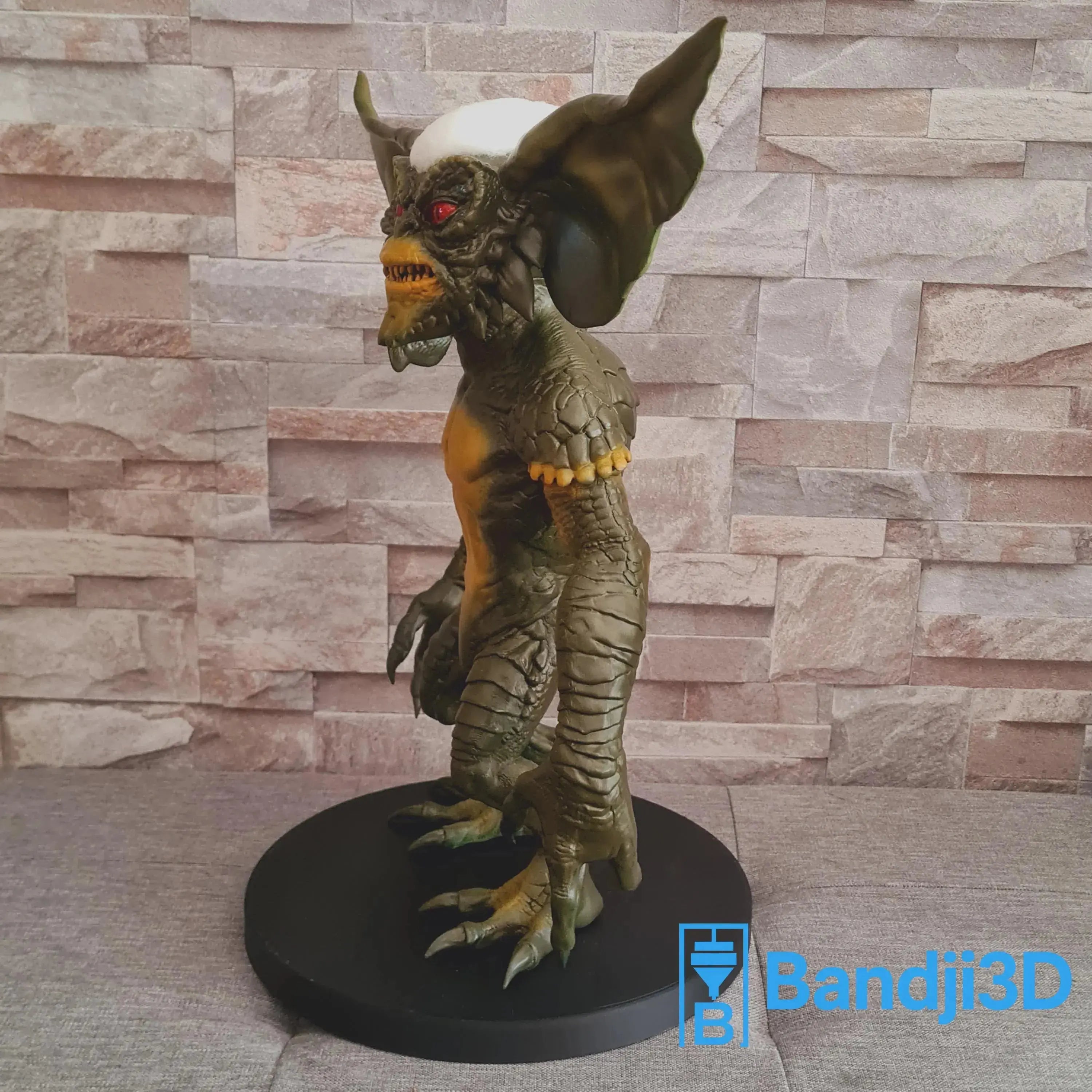 Figurine Gremlins 3D 44 cm – Sculpture Cinéma Peinte à la Main | Bandji3D Bandji3D