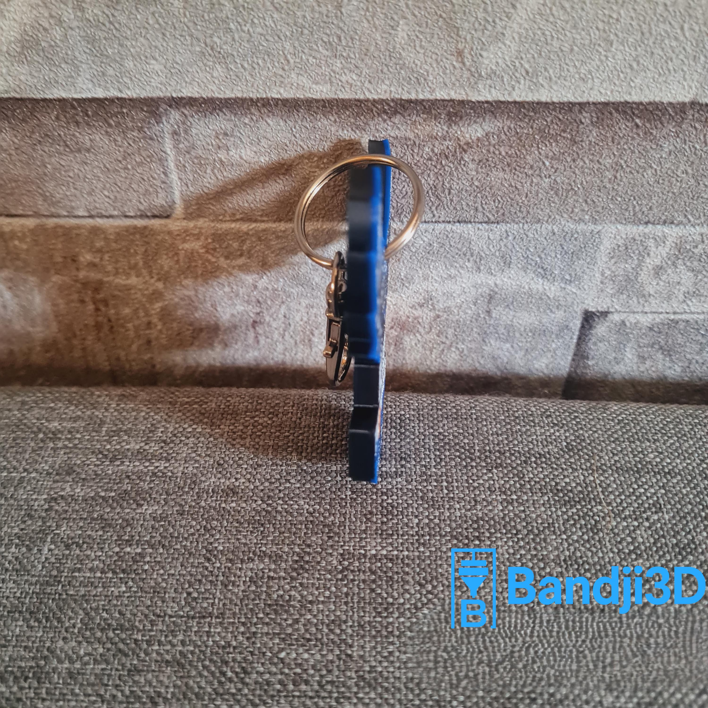 Porte-clés Blue Phoenix 3D – Cadeau Supporter Personnalisé | Bandji3D Bandji3D