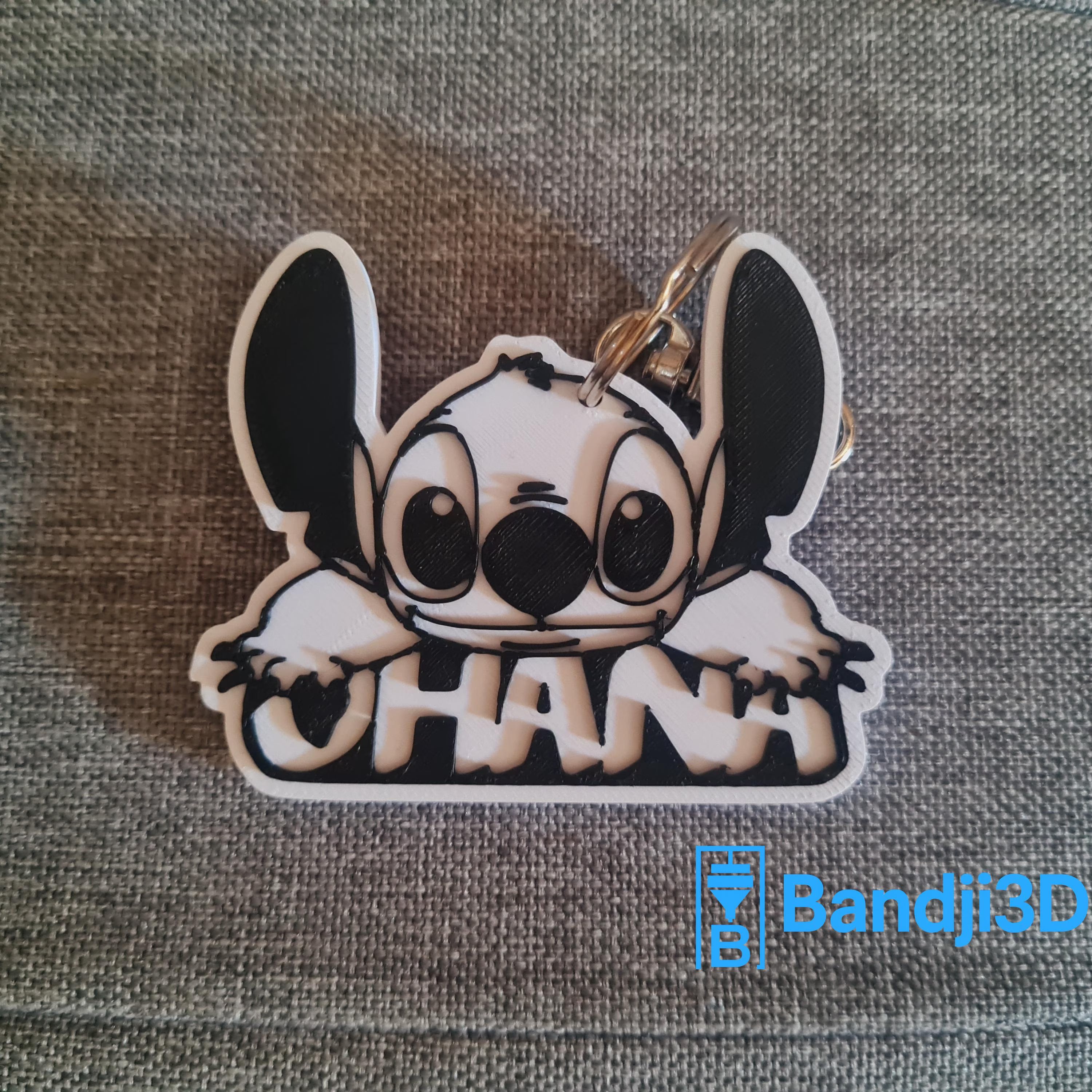 Porte-clés Stitch 3D Personnalisé – Cadeau Mignon Fan Disney | Bandji3D Bandji3D