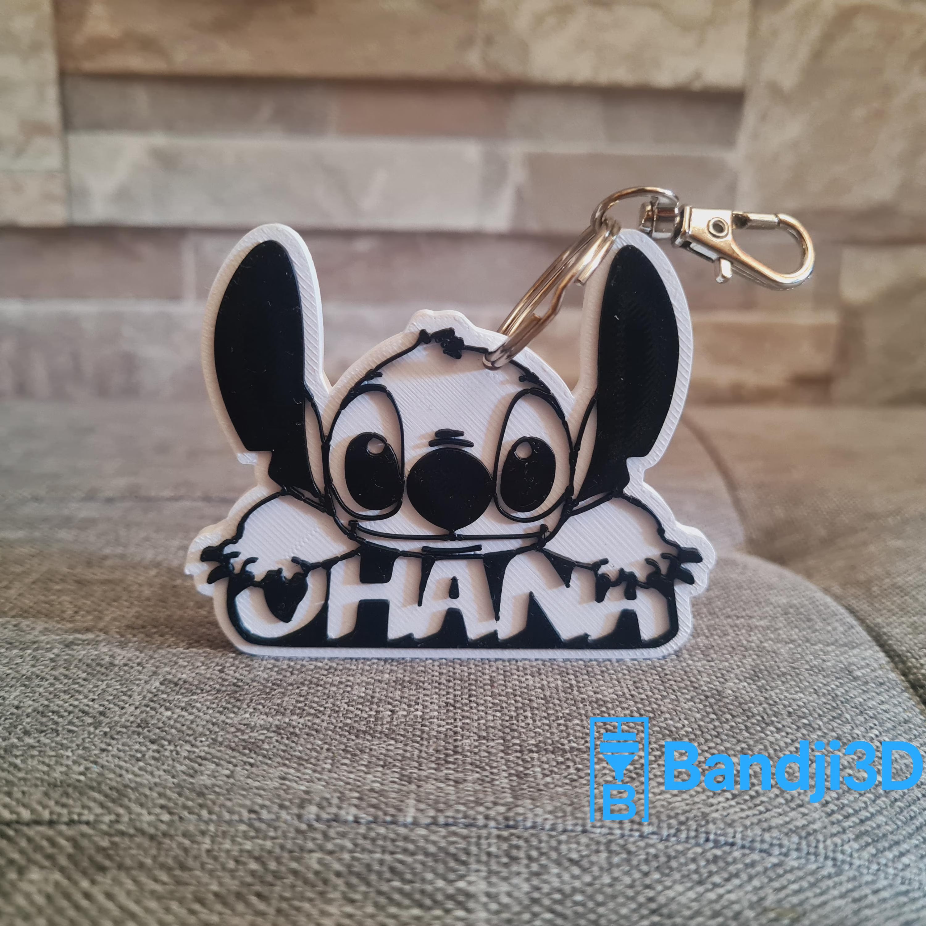 Porte-clés Stitch 3D Personnalisé – Cadeau Mignon Fan Disney | Bandji3D Bandji3D