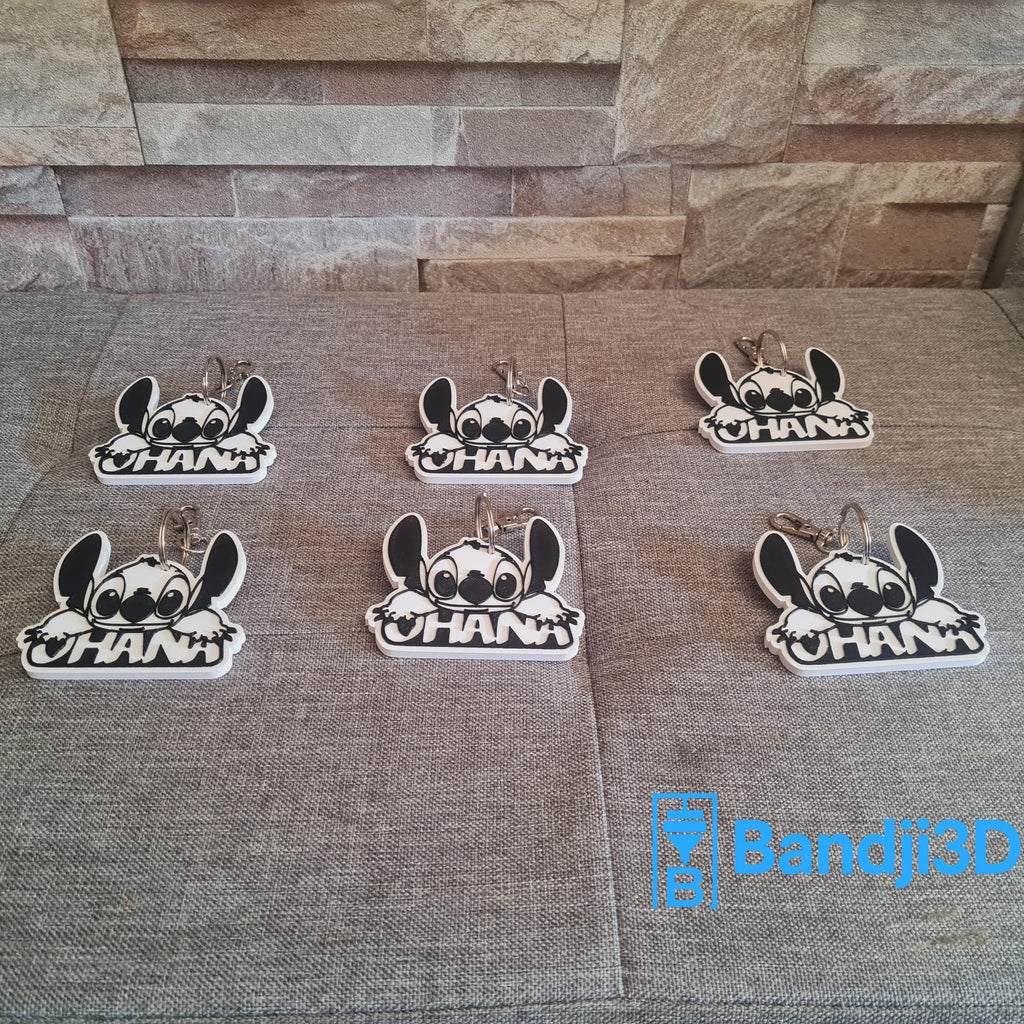 Porte-clés Stitch 3D Personnalisé – Cadeau Mignon Fan Disney | Bandji3D Bandji3D