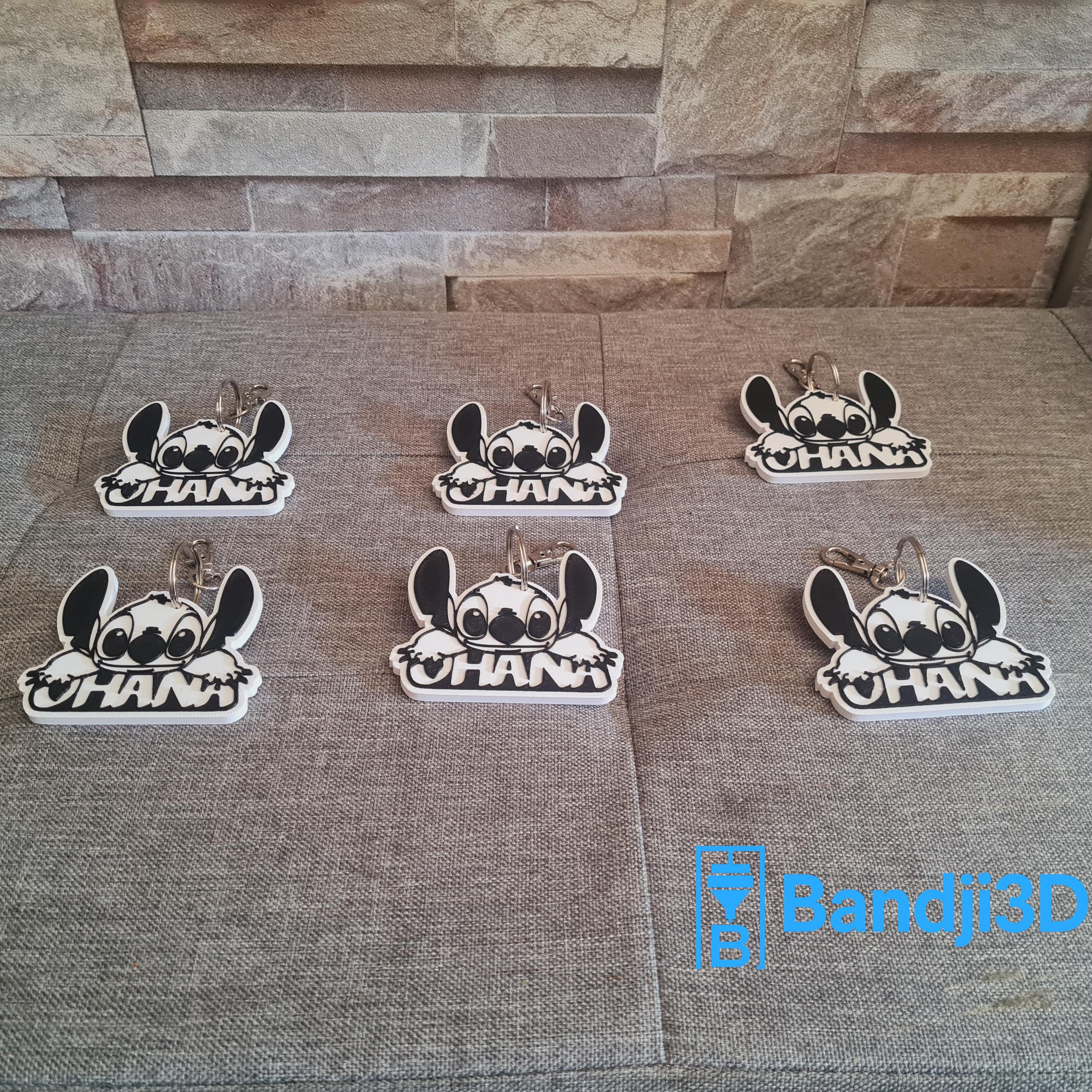 Porte-clés Stitch 3D Personnalisé – Cadeau Mignon Fan Disney | Bandji3D Bandji3D