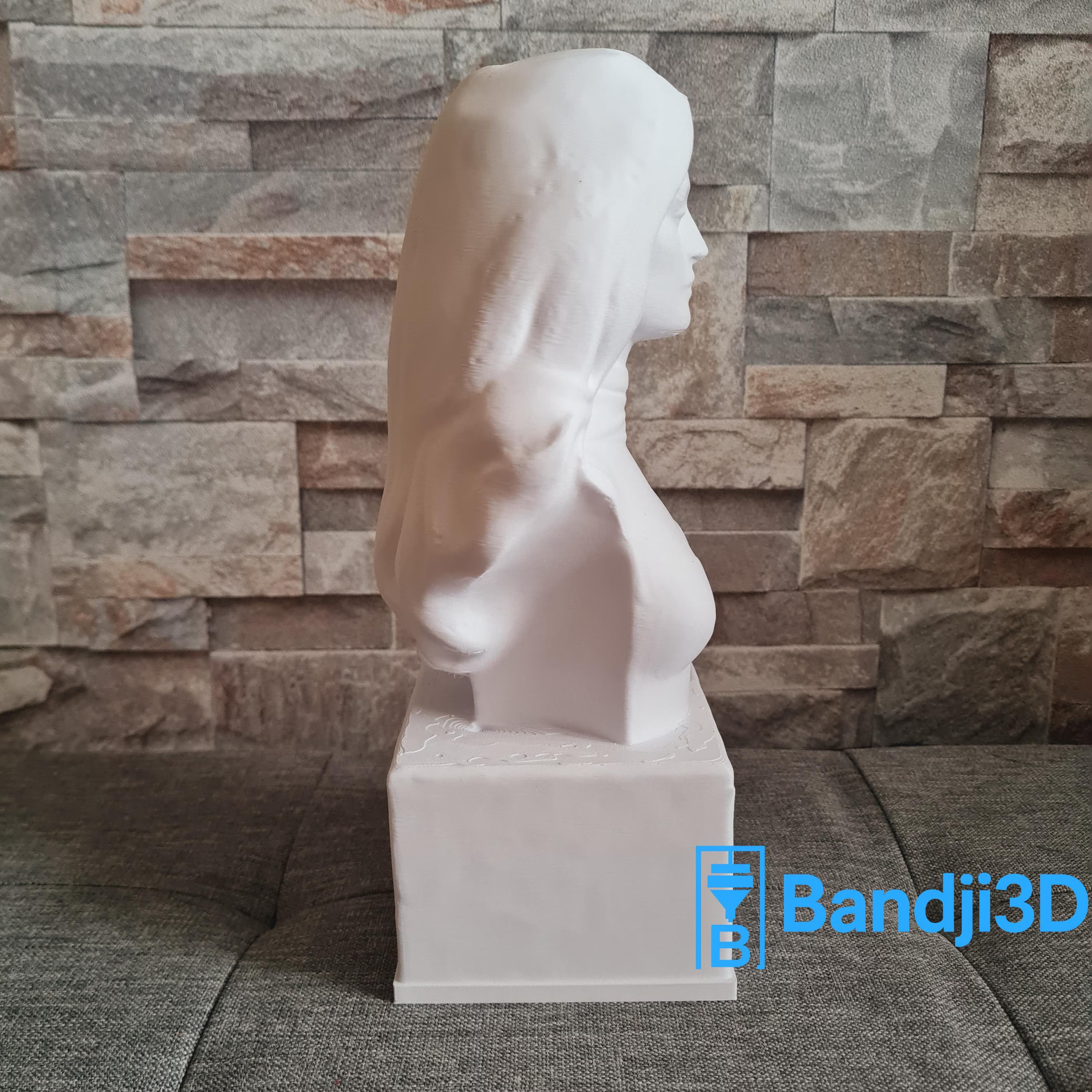 Buste Dalida 3D – Sculpture Personnalisable & Déco Musicale | Bandji3D Bandji3D