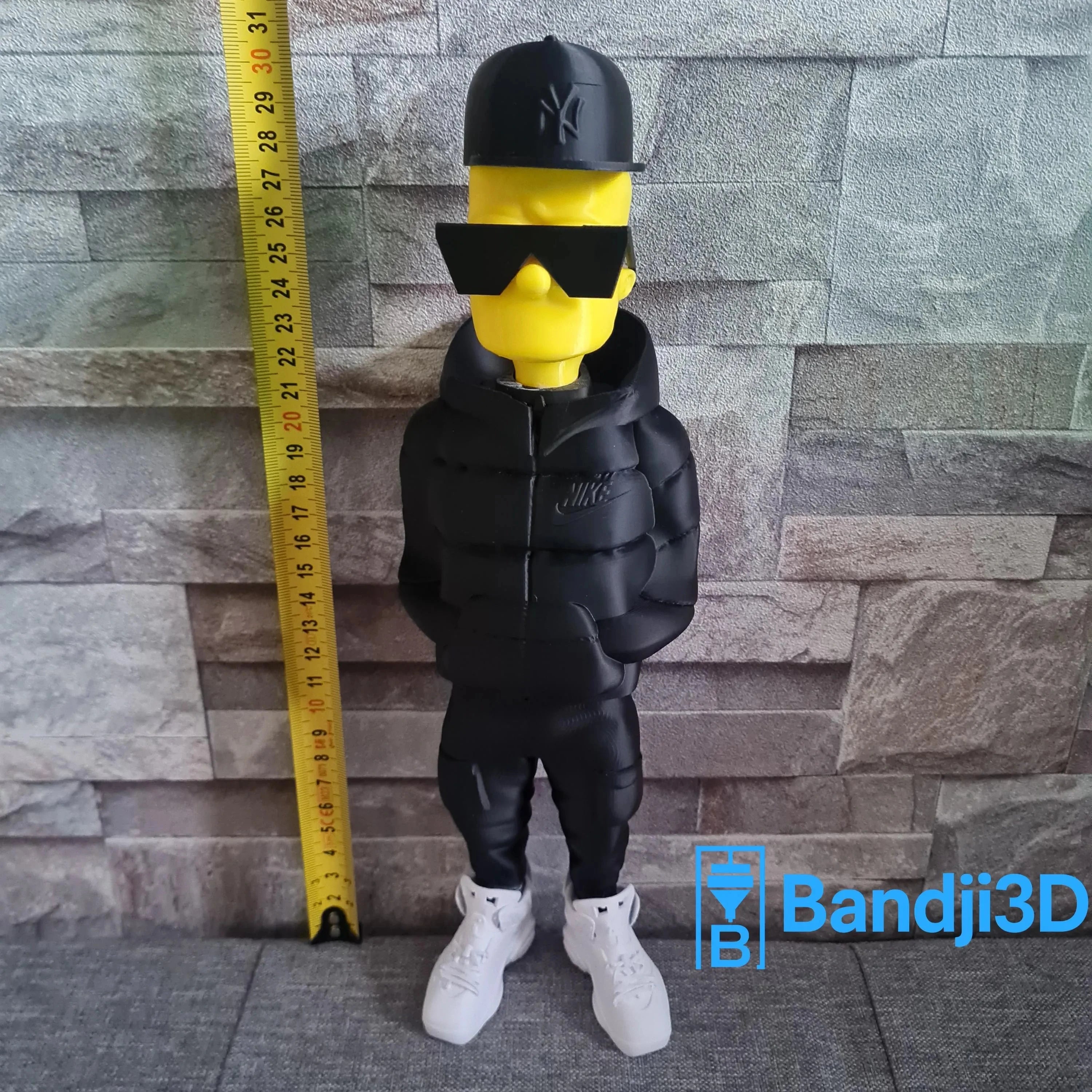 Figurine Bart Simpson 3D Streetwear – Édition Collector Pop Art | Bandji3D Bandji3D