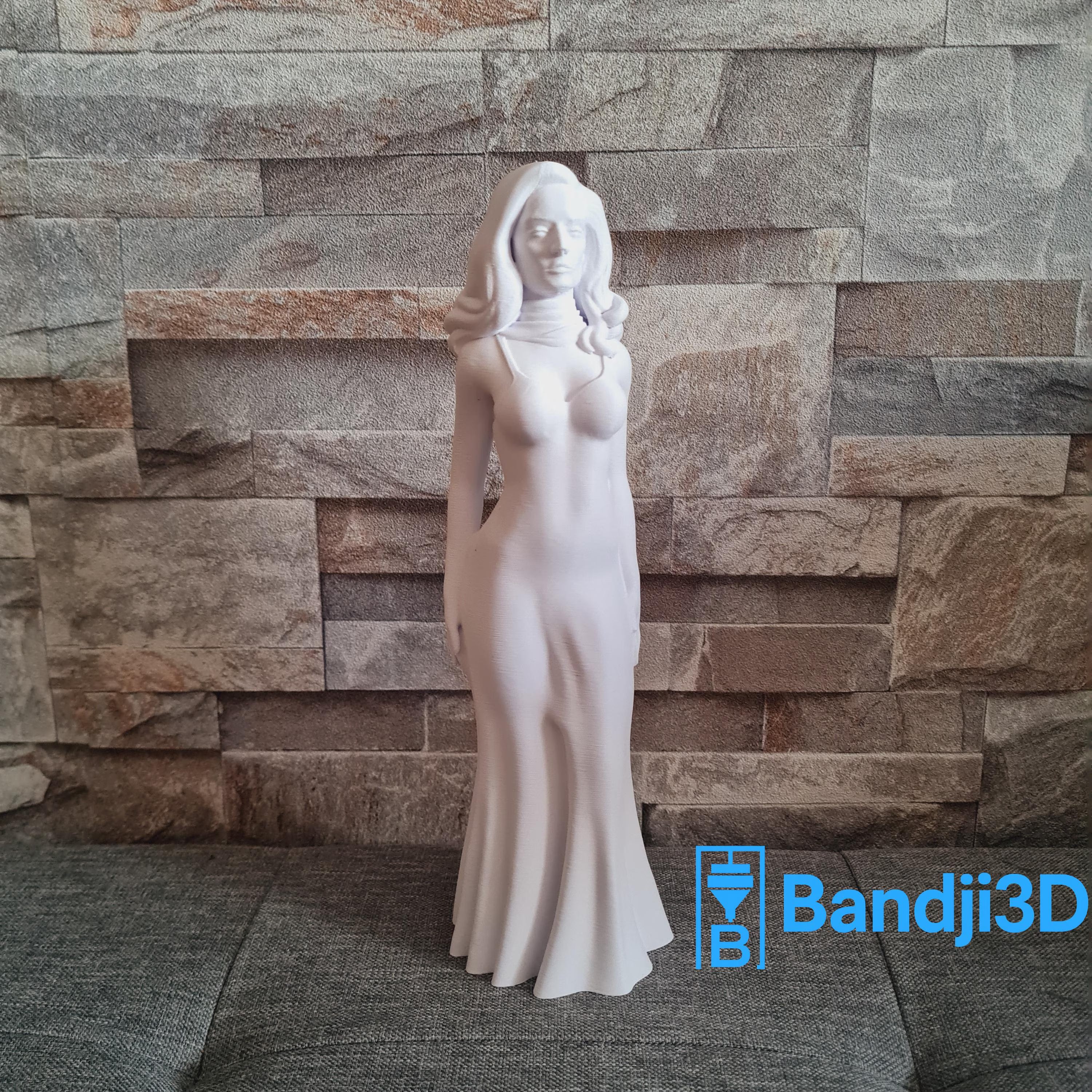Statuette Dalida 3D 25 cm – Sculpture Personnalisable Faite Main | Bandji3D Bandji3D