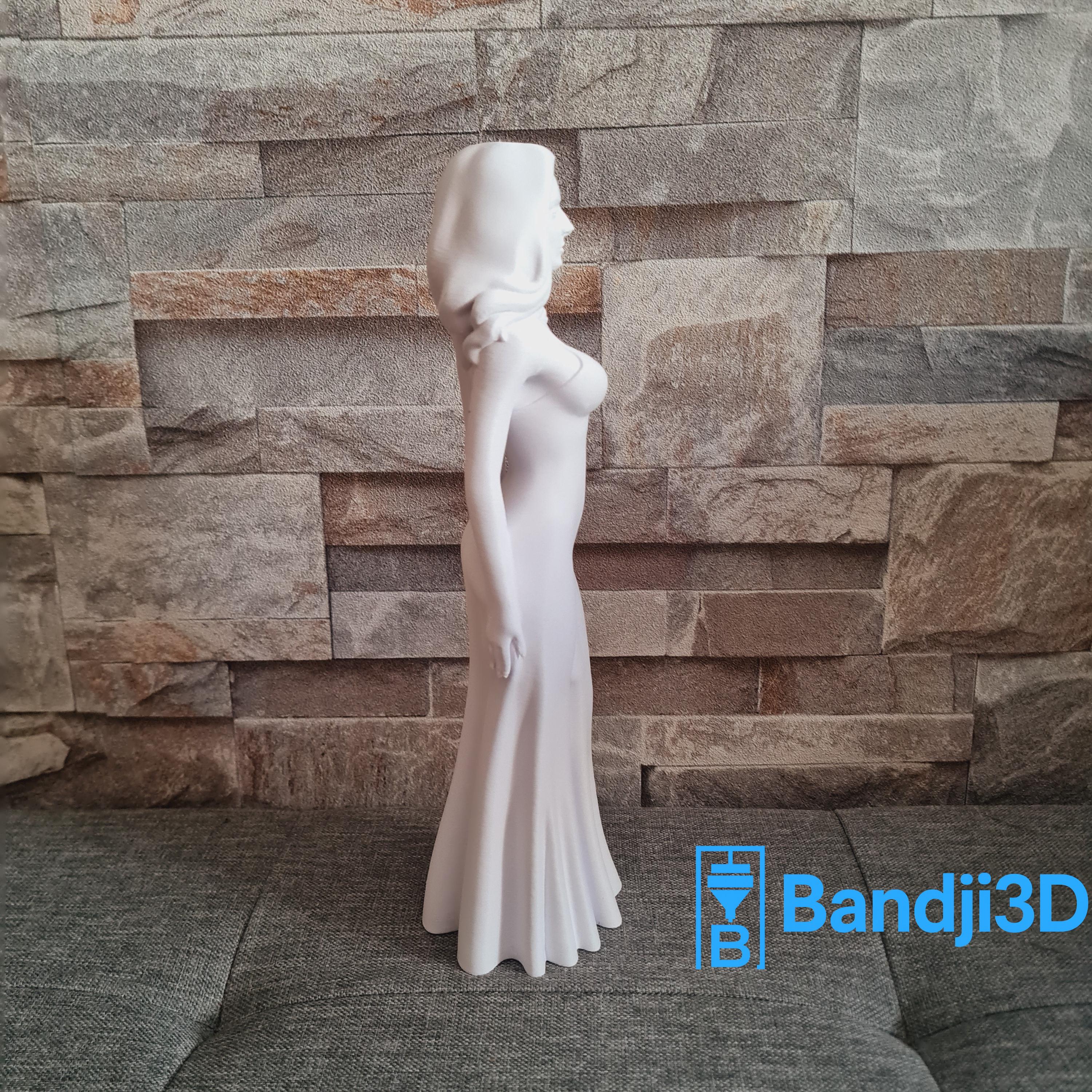Statuette Dalida 3D 25 cm – Sculpture Personnalisable Faite Main | Bandji3D Bandji3D