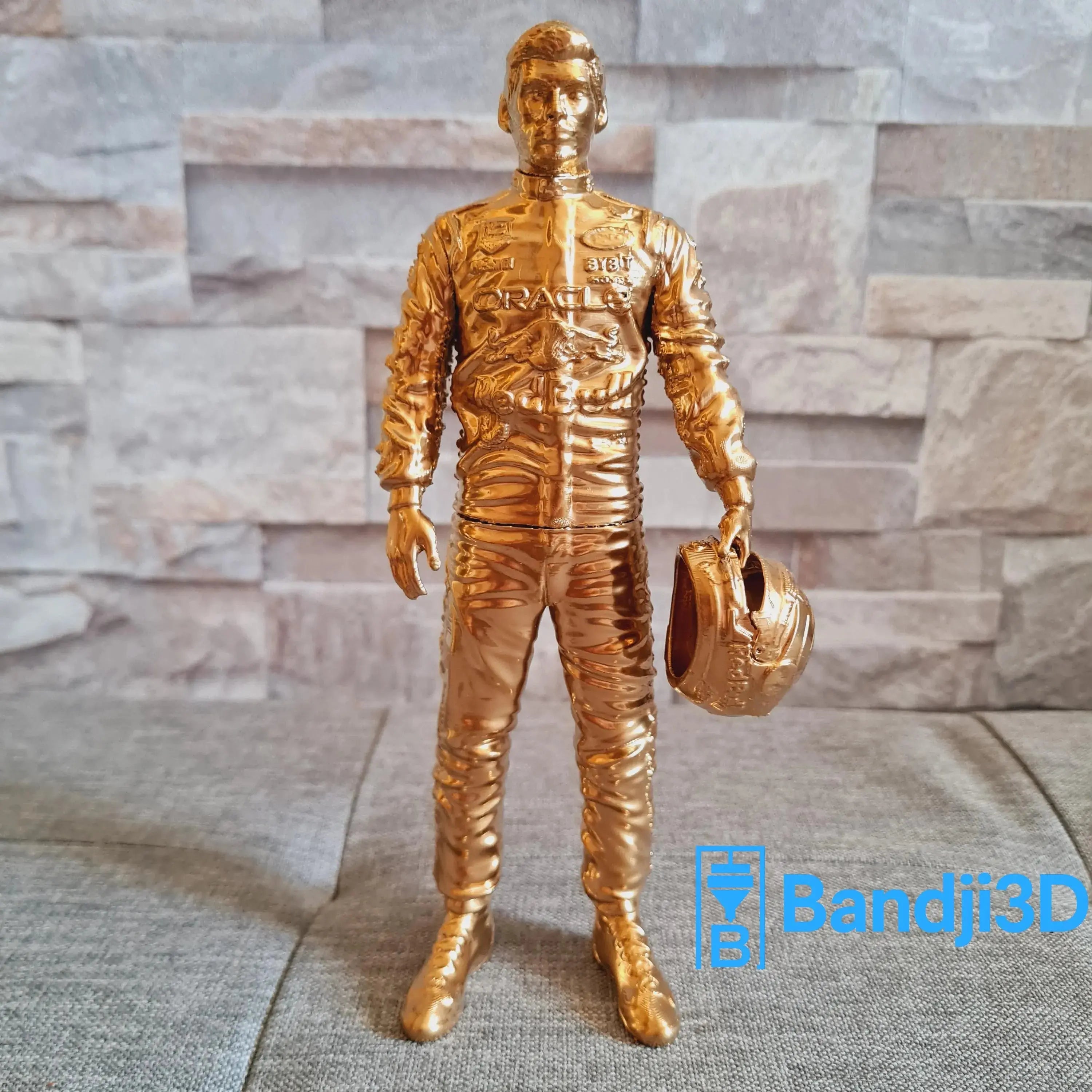 Statue F1 Max Verstappen 3D – Figurine Pilote Peinte à la Main | Bandji3D Bandji3D