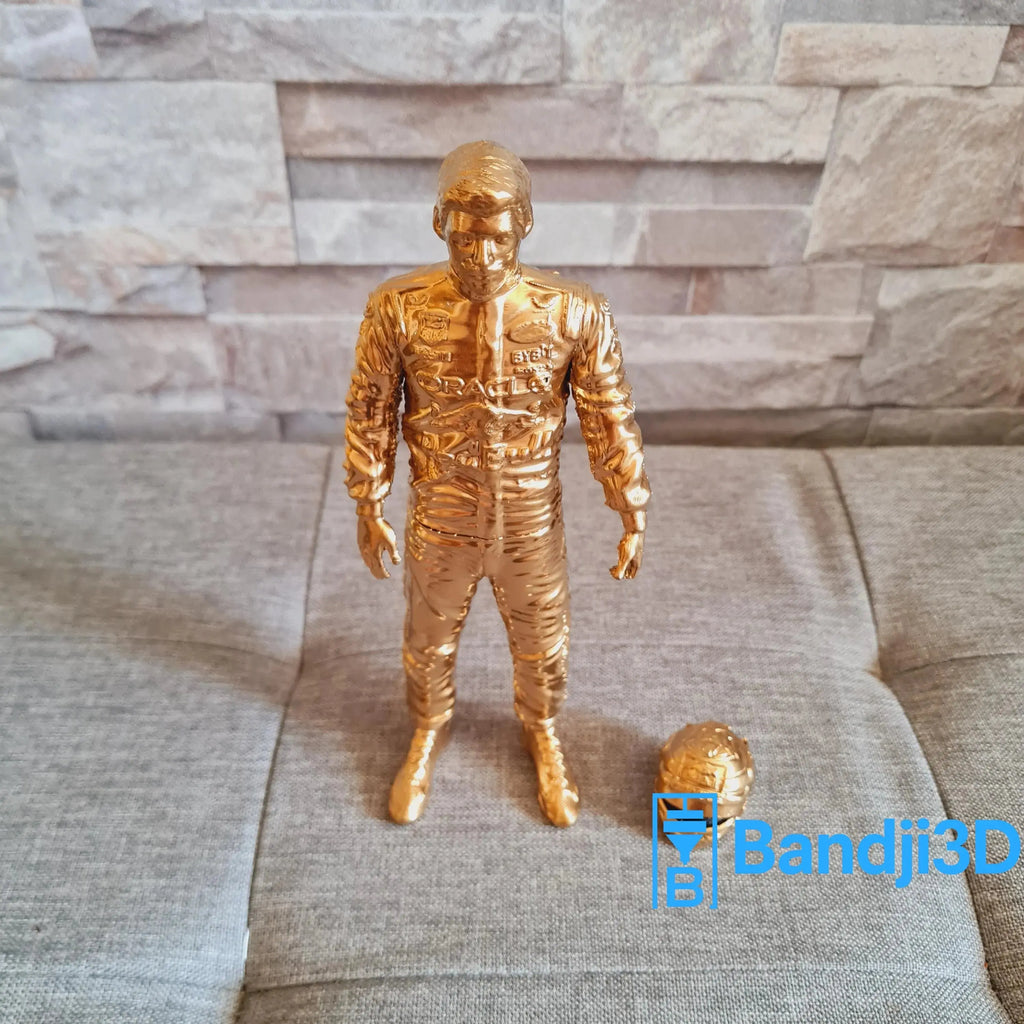 Statue F1 Max Verstappen 3D – Figurine Pilote Peinte à la Main | Bandji3D Bandji3D