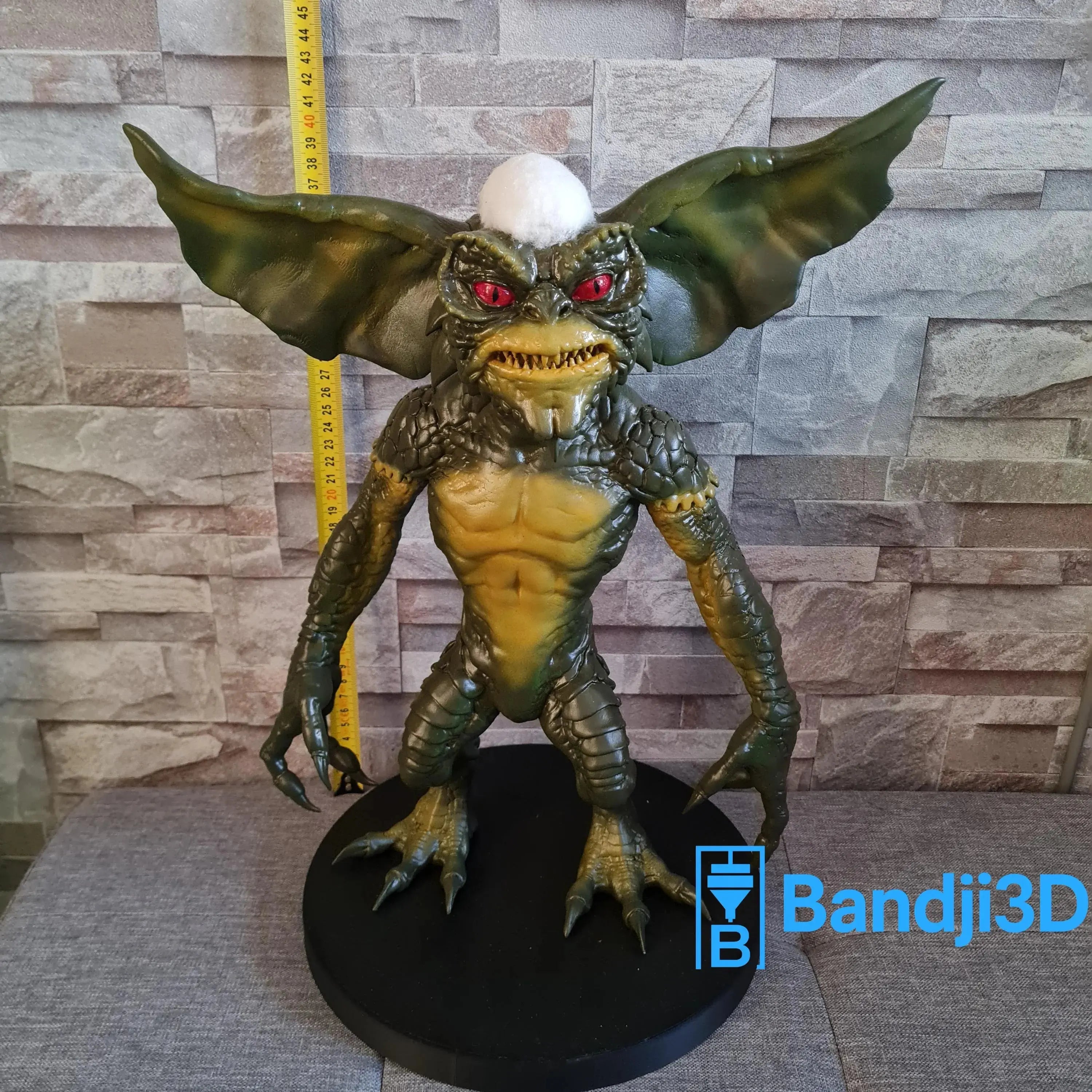 Figurine Gremlins 3D 44 cm – Sculpture Cinéma Peinte à la Main | Bandji3D Bandji3D