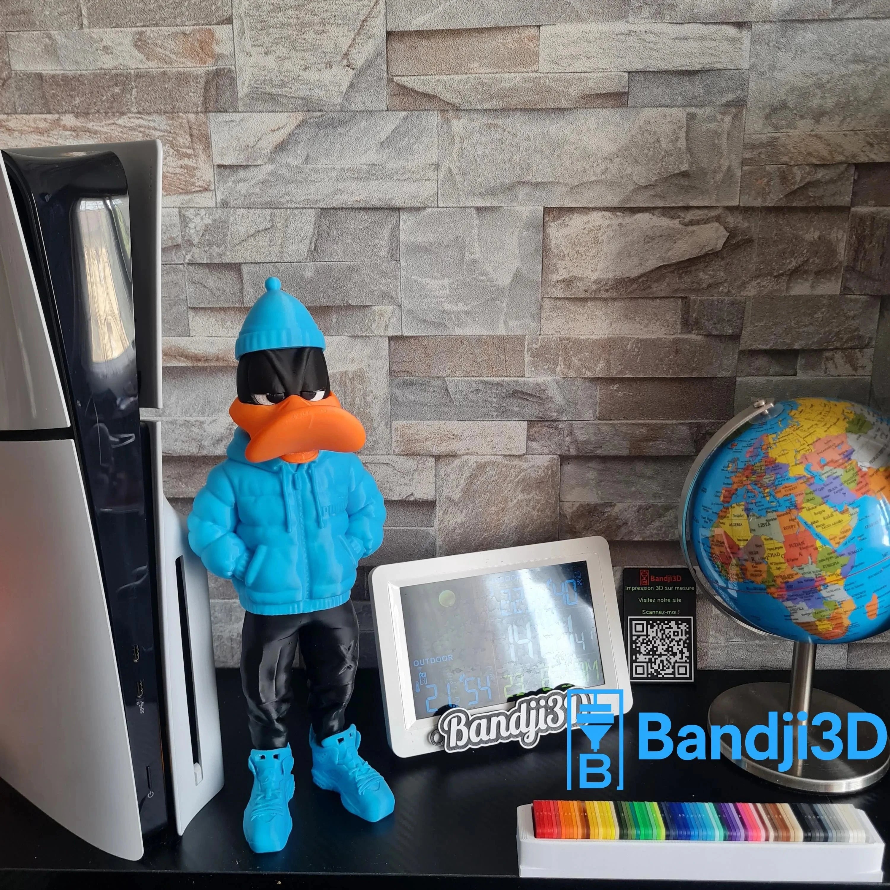 Figurine Daffy Duck 3D Streetwear – Édition Collector Cartoon | Bandji3D Bandji3D