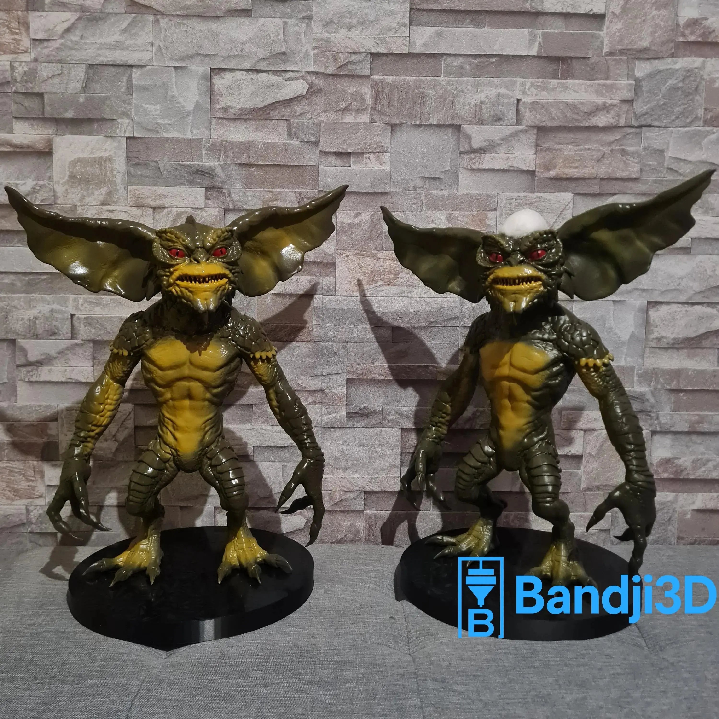 Figurine Gremlins 3D 44 cm – Sculpture Cinéma Peinte à la Main | Bandji3D Bandji3D