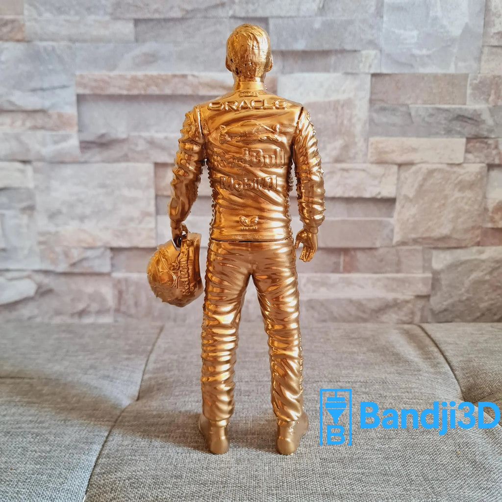 Statue F1 Max Verstappen 3D – Figurine Pilote Peinte à la Main | Bandji3D Bandji3D