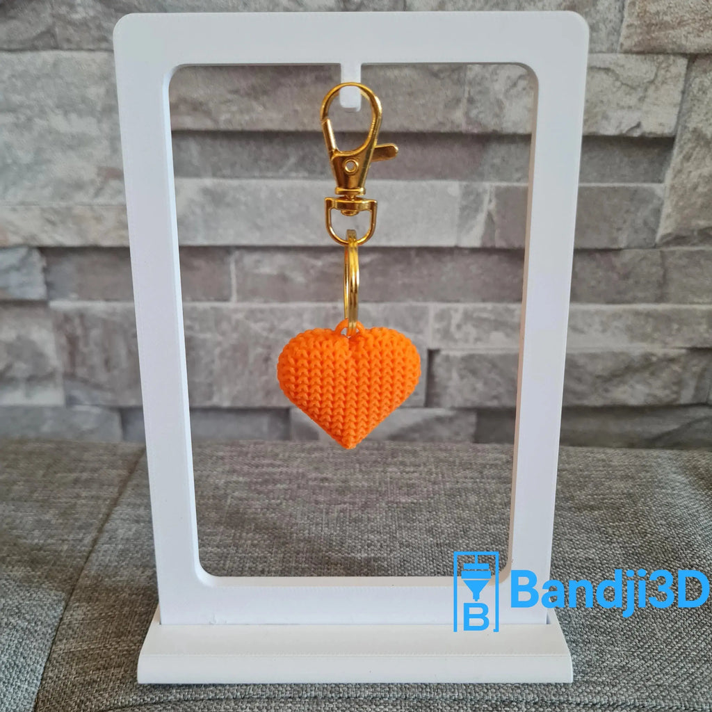 Porte-clés Cœur Tricot 3D – Cadeau Mignon Amour & Amitié | Bandji3D Bandji3D